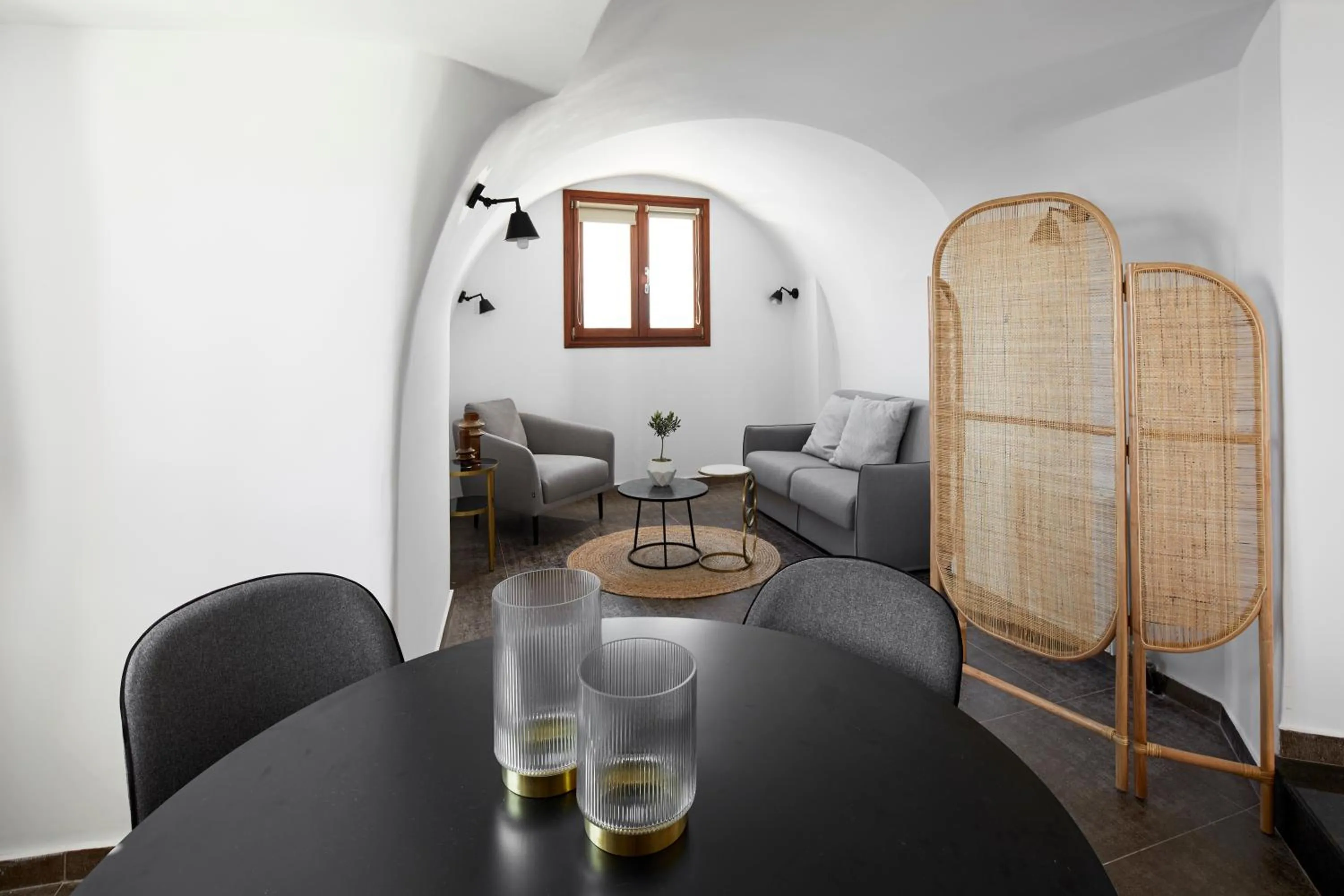 Seating area in Petit Palace Suites