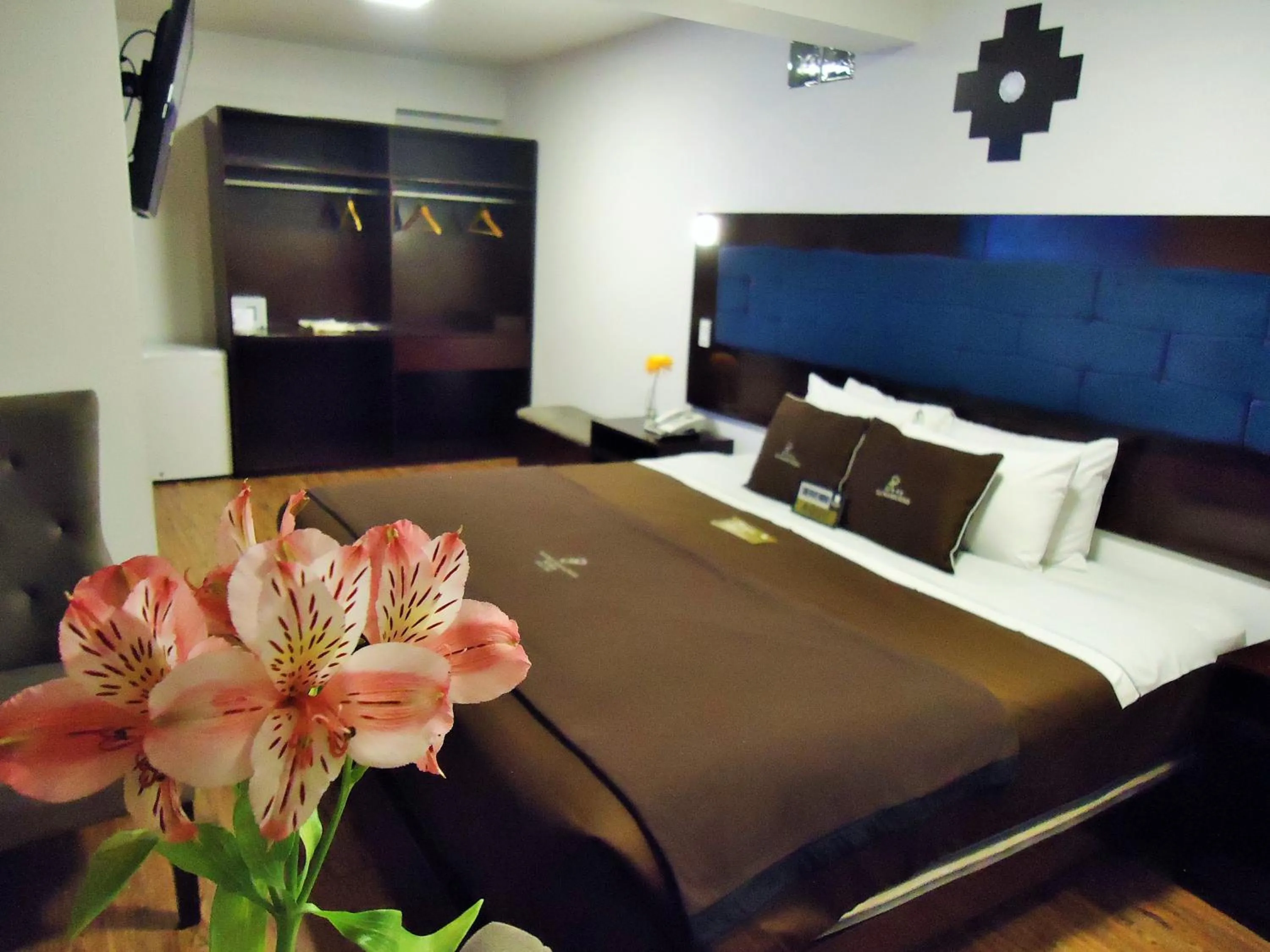 Bed in San Francisco Cusco Hotel