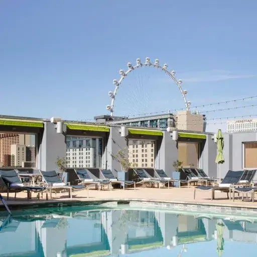 Pool view in The Platinum Hotel Pool view in The Platinum Hotel