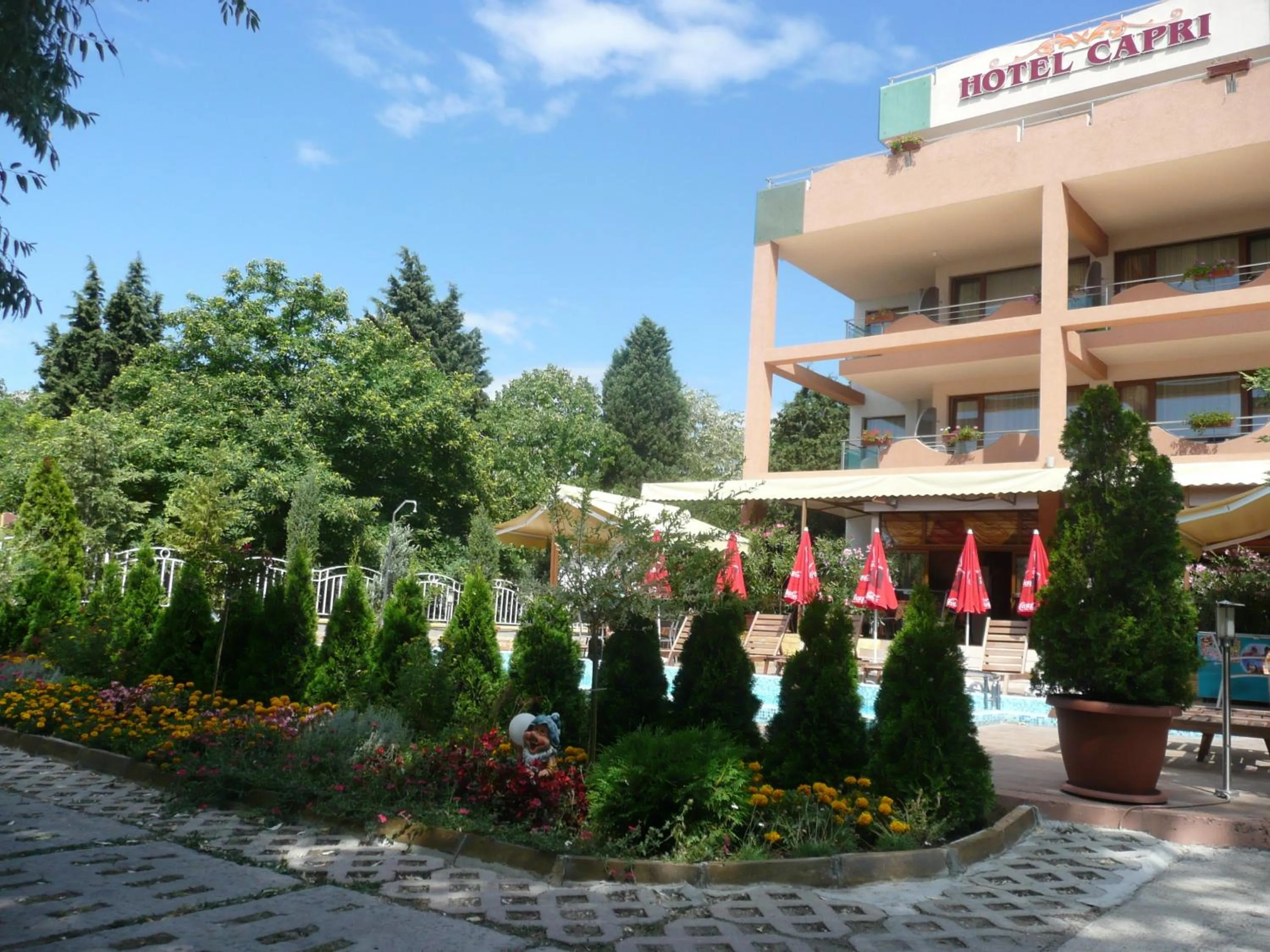 Property building in Hotel Capri