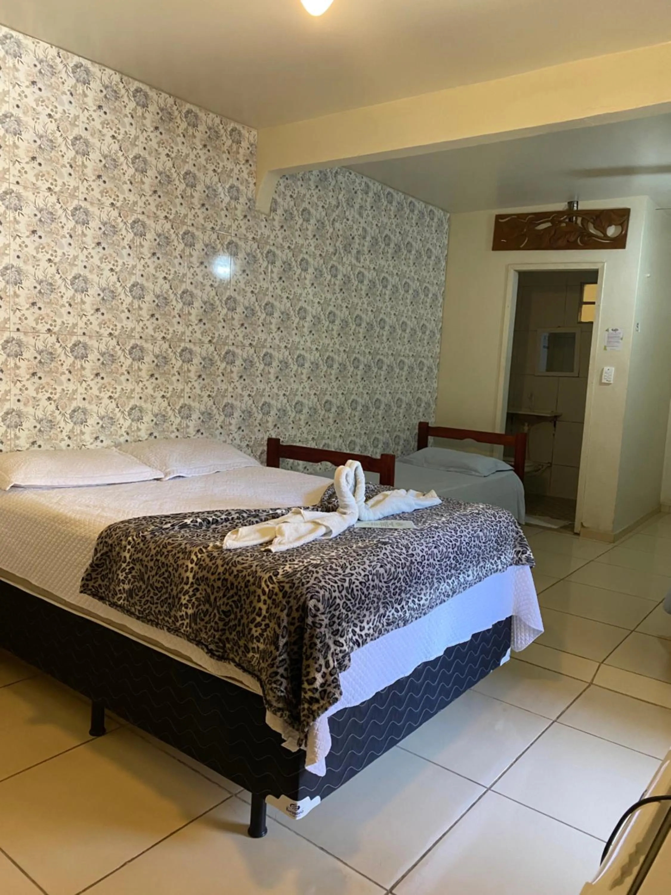 Bed in Pousada Preocupacao Zero