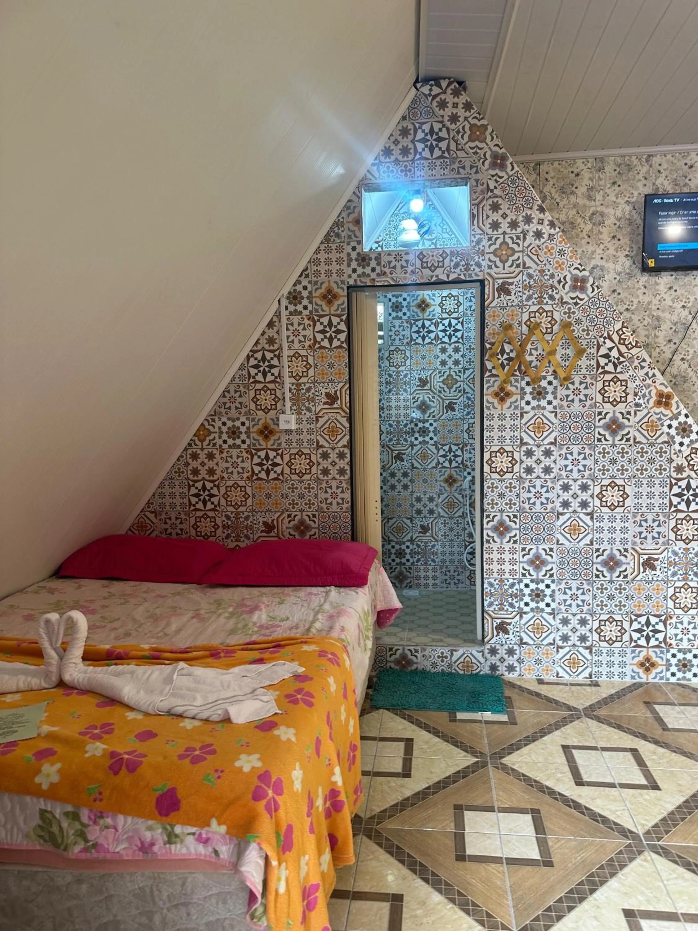 Bed in Pousada Preocupacao Zero