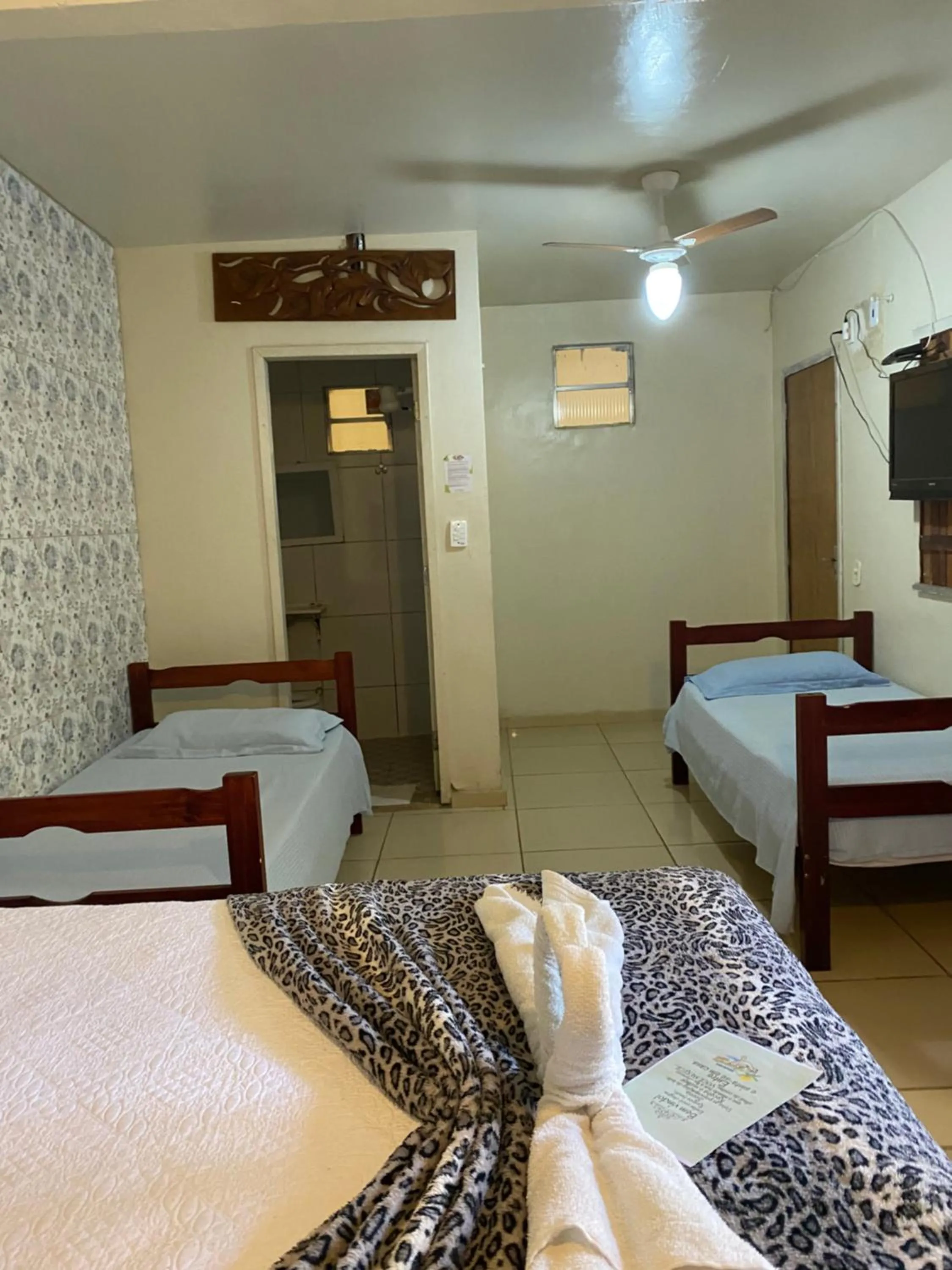 Bed in Pousada Preocupacao Zero