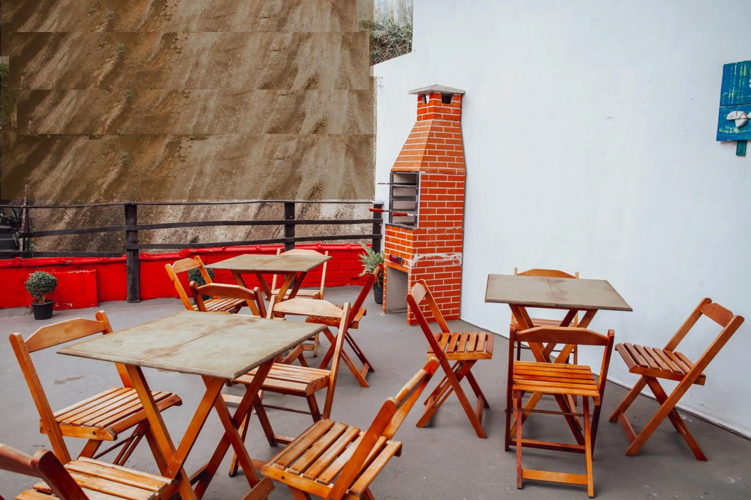 Balcony/Terrace in Pousada Chale Suísso