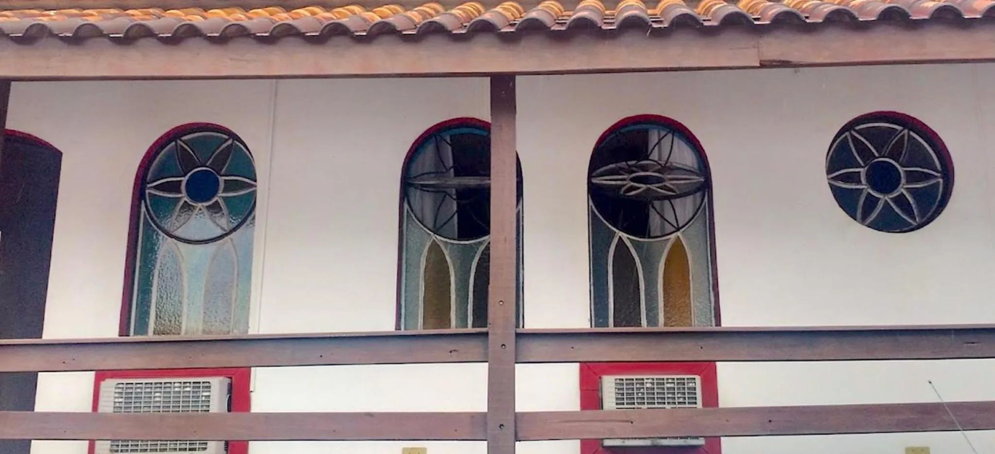Balcony/Terrace in Pousada Chale Suísso