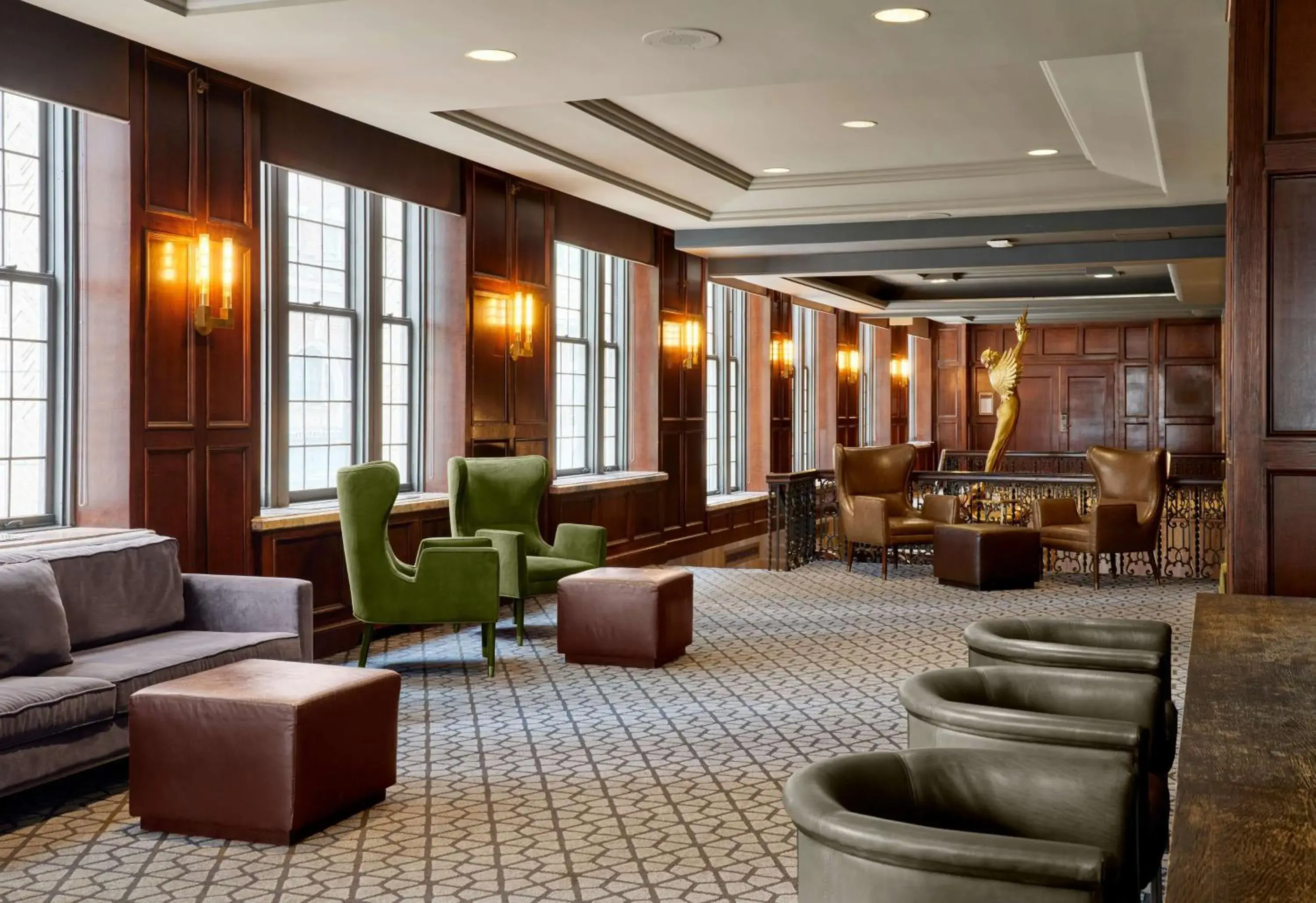 Lobby or reception in Hotel Phillips Kansas City, Curio Collection By Hilton Lobby or reception in Hotel Phillips Kansas City, Curio Collection By Hilton