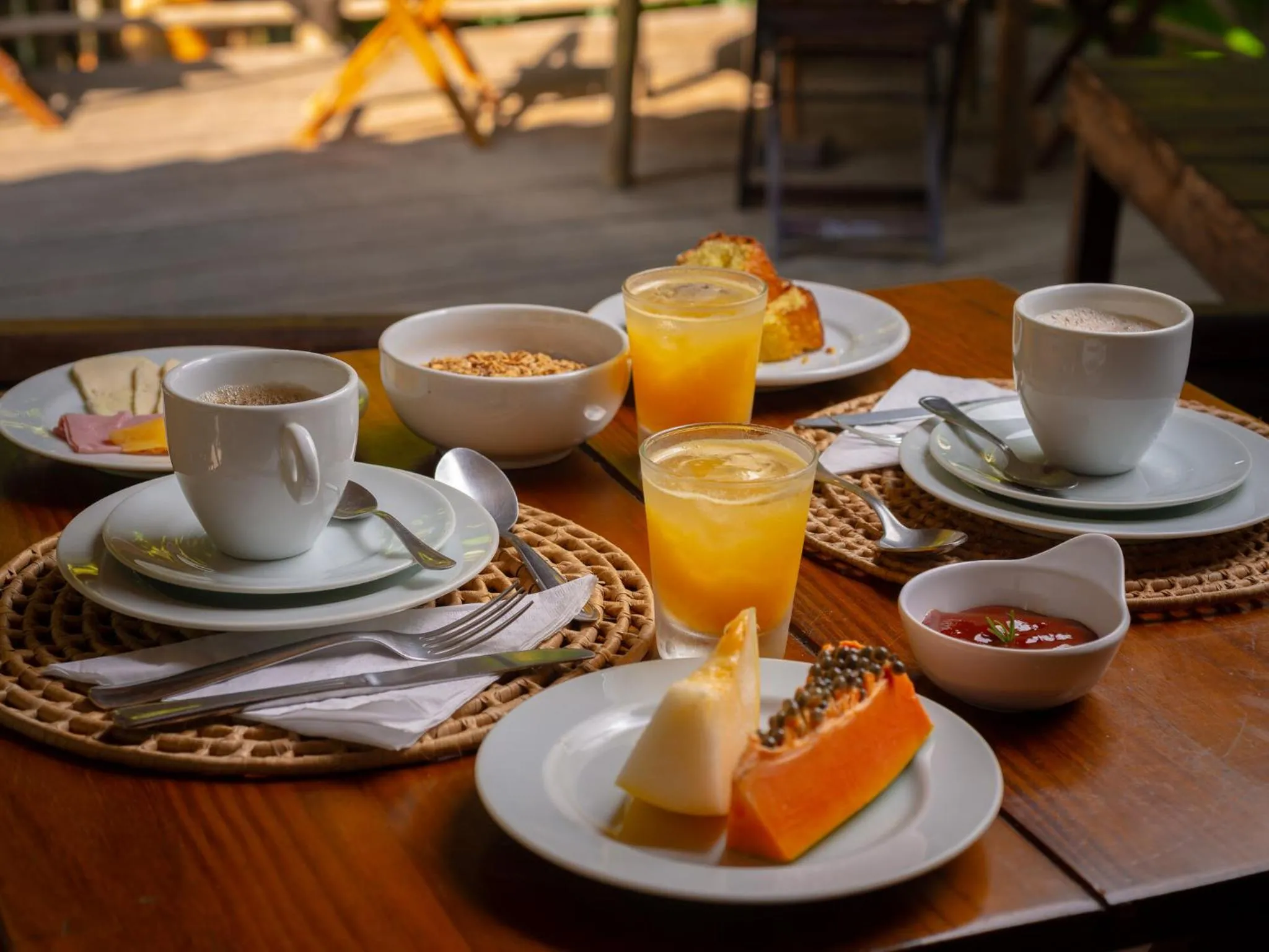 Breakfast in Pousada Canto Bravo