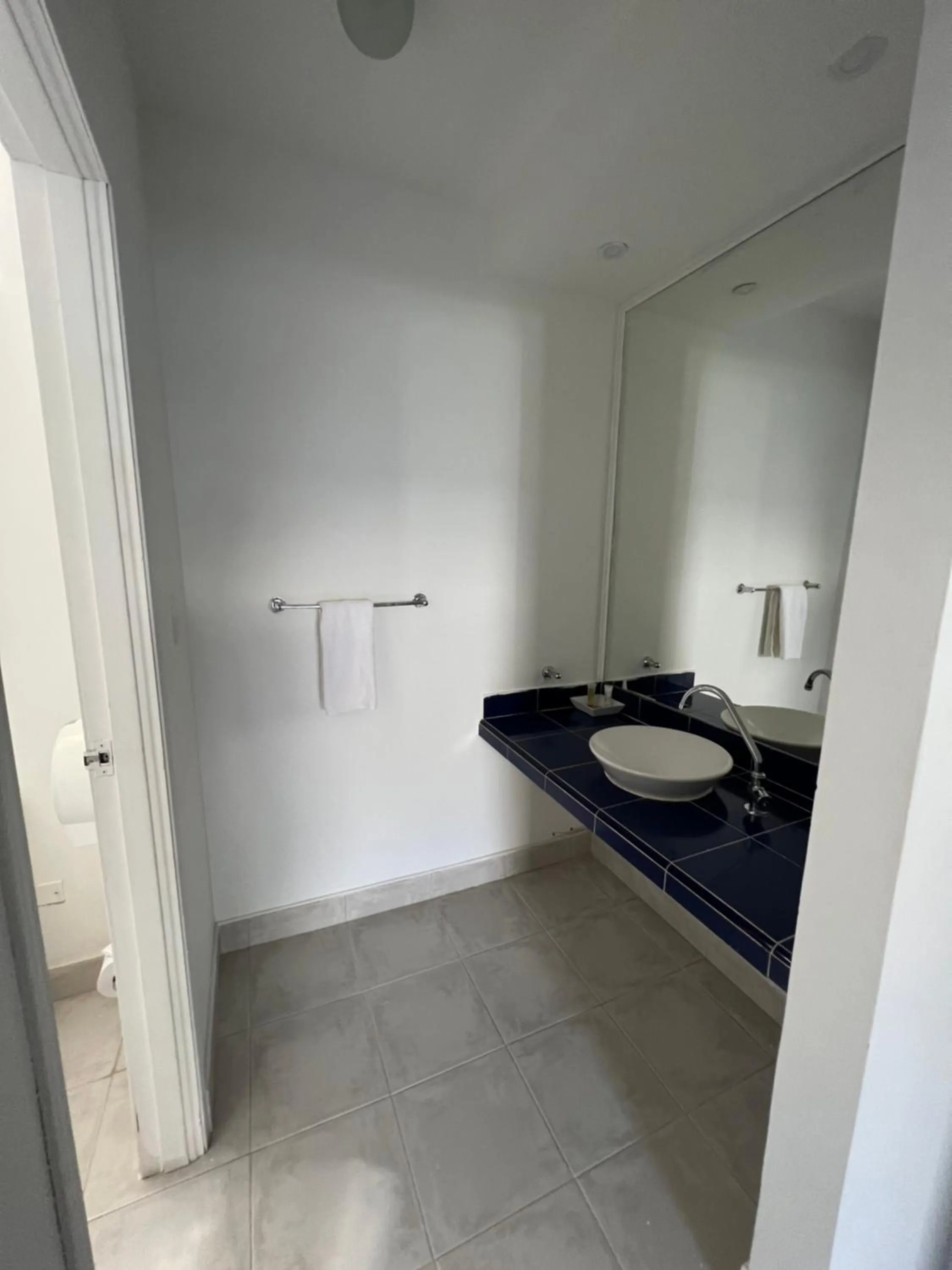 Toilet in La Ballena Azul Hotel