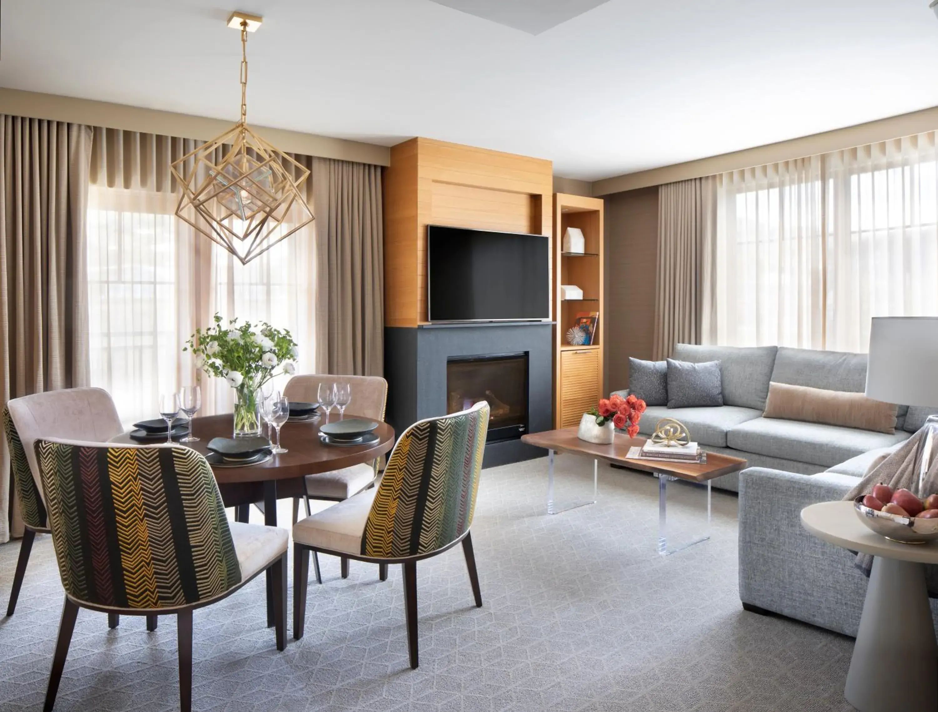 Living room in Viceroy Snowmass Living room in Viceroy Snowmass