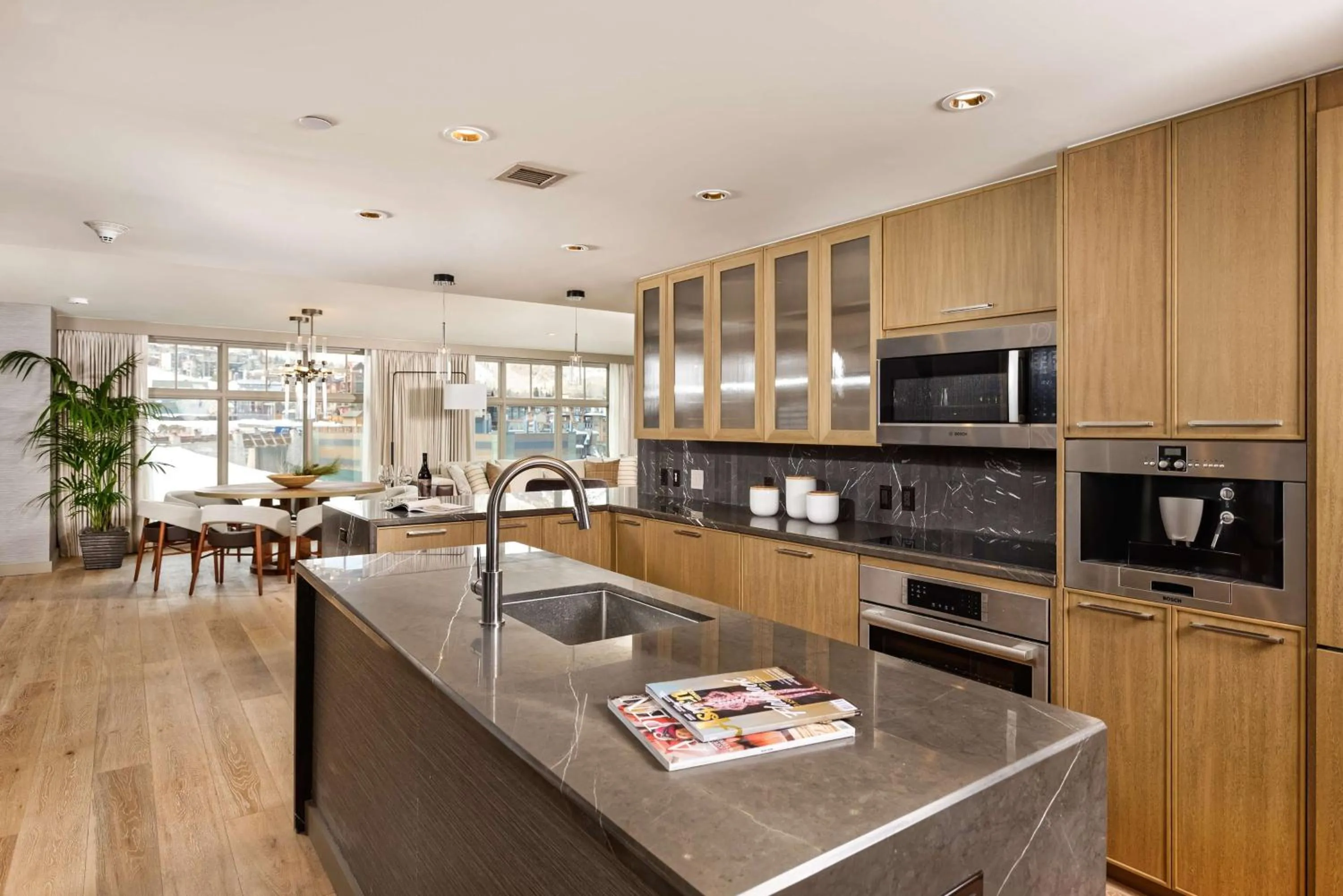 Communal kitchen in Viceroy Snowmass