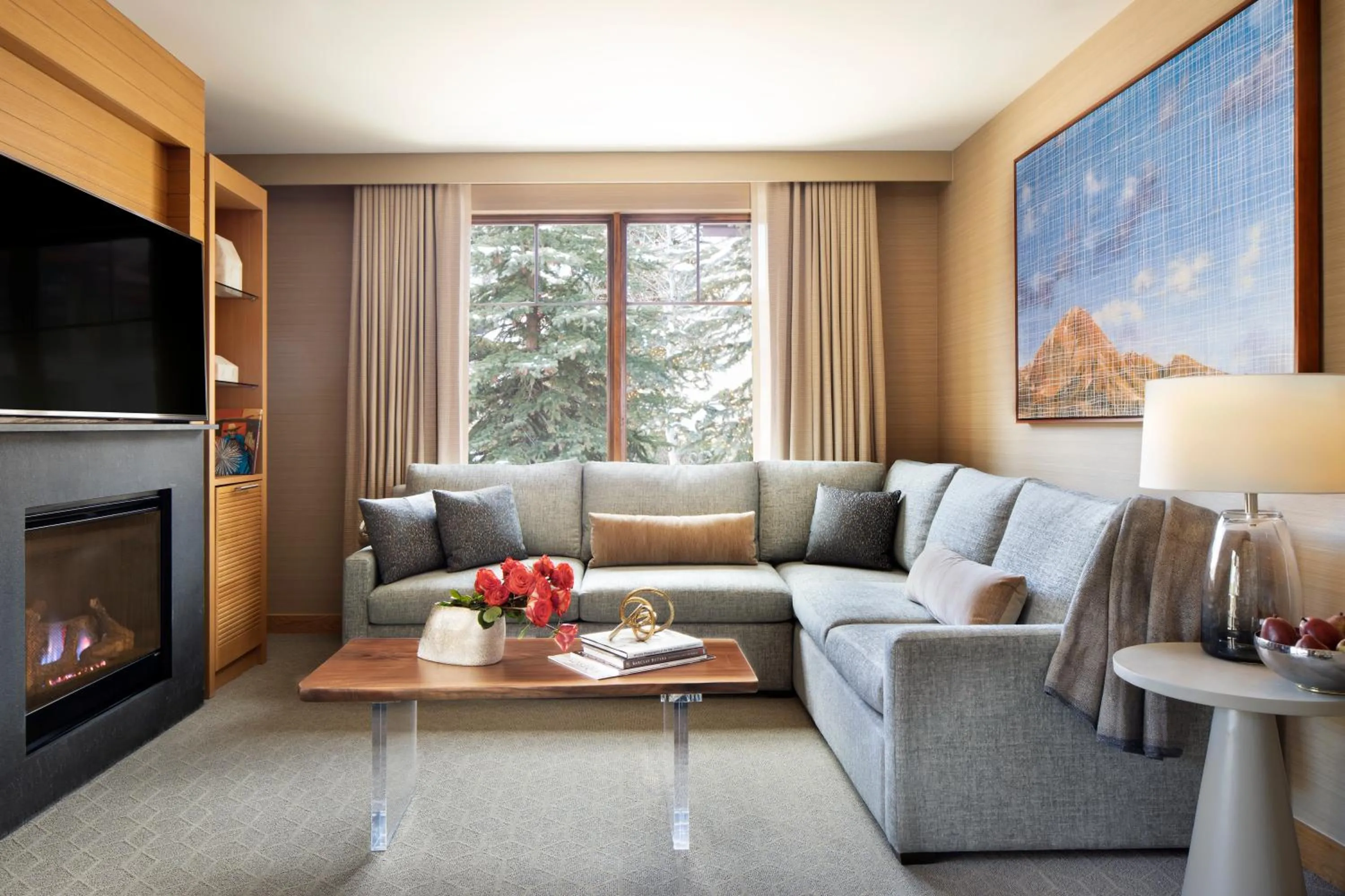 Living room in Viceroy Snowmass