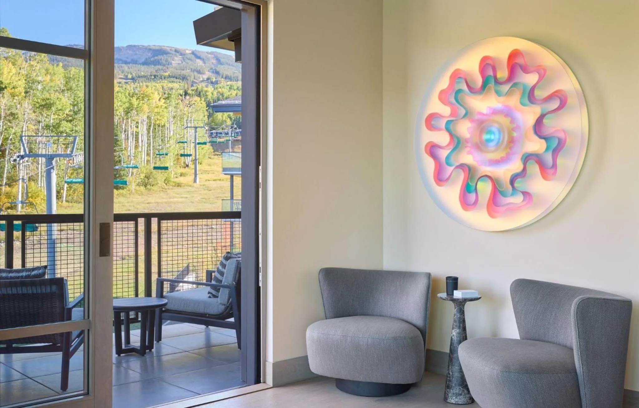 Living room in Viceroy Snowmass