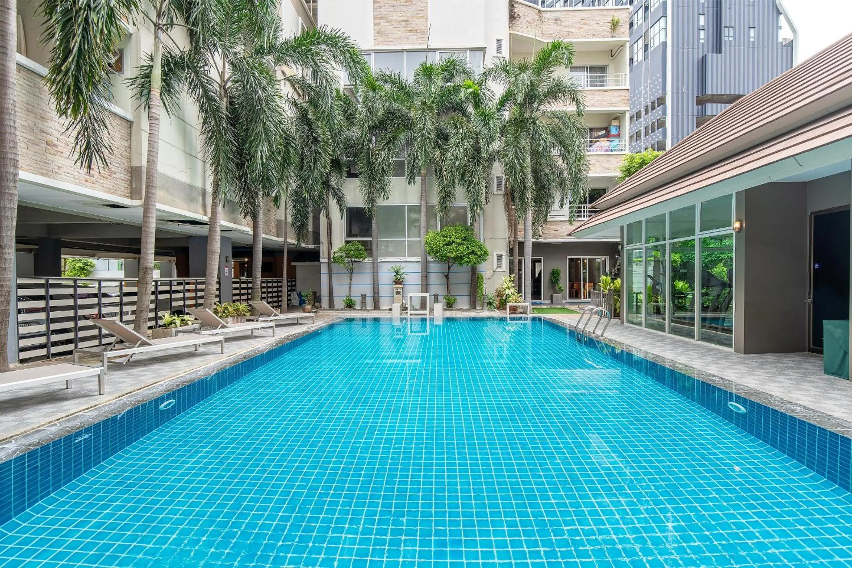 Swimming pool in P-Park Suvarnabhumi