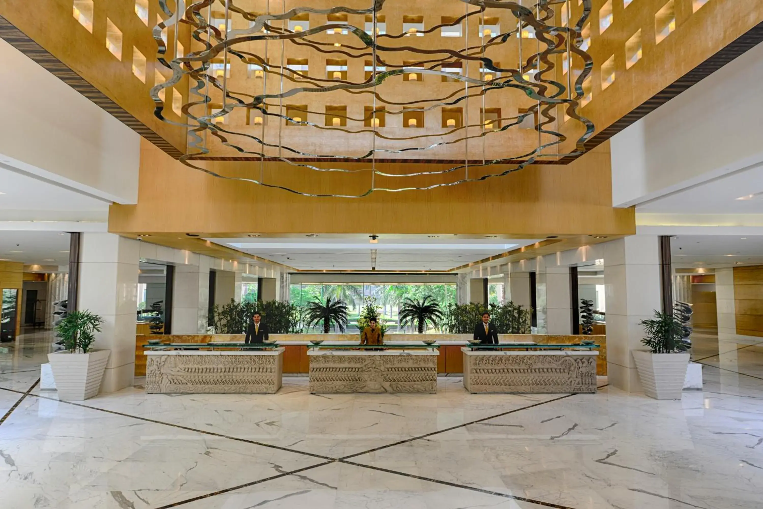 Lobby or reception in The Grand New Delhi Lobby or reception in The Grand New Delhi