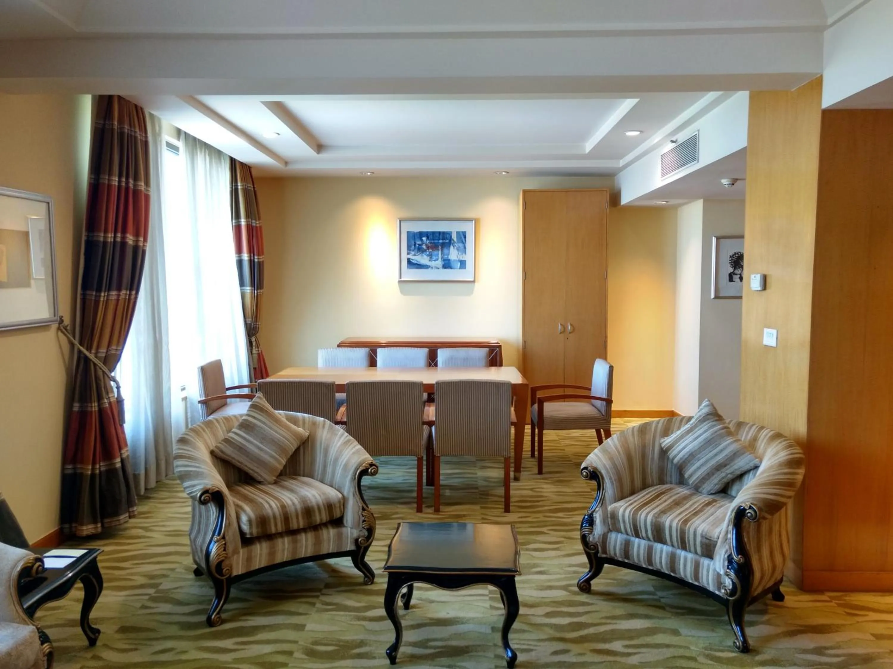 Seating area in The Grand New Delhi