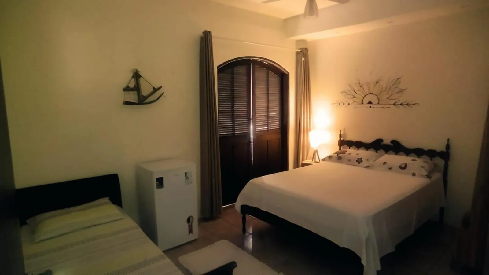 Bed in Pousada Primavera