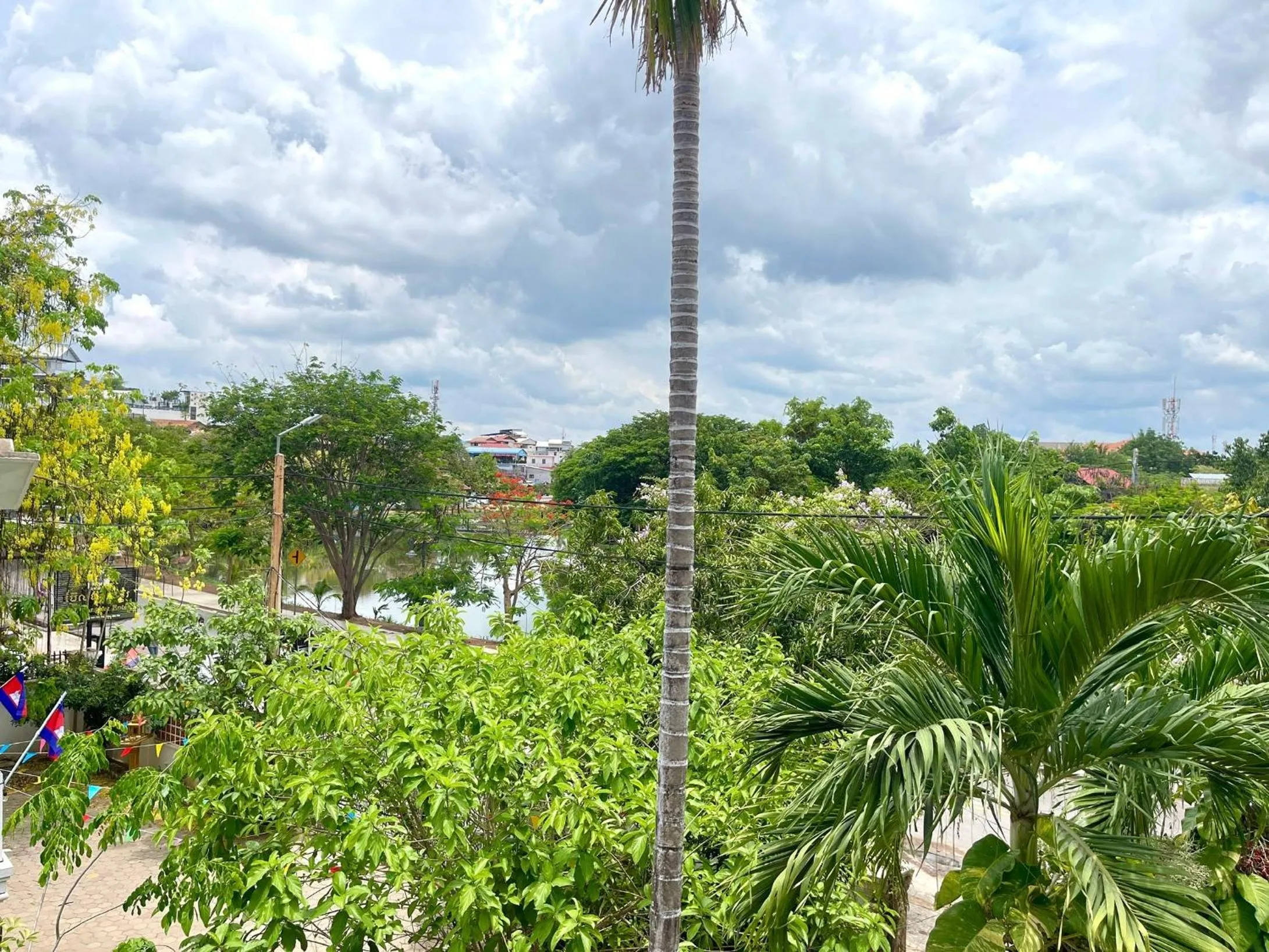 River view in Siem Reap Riverside Hotel