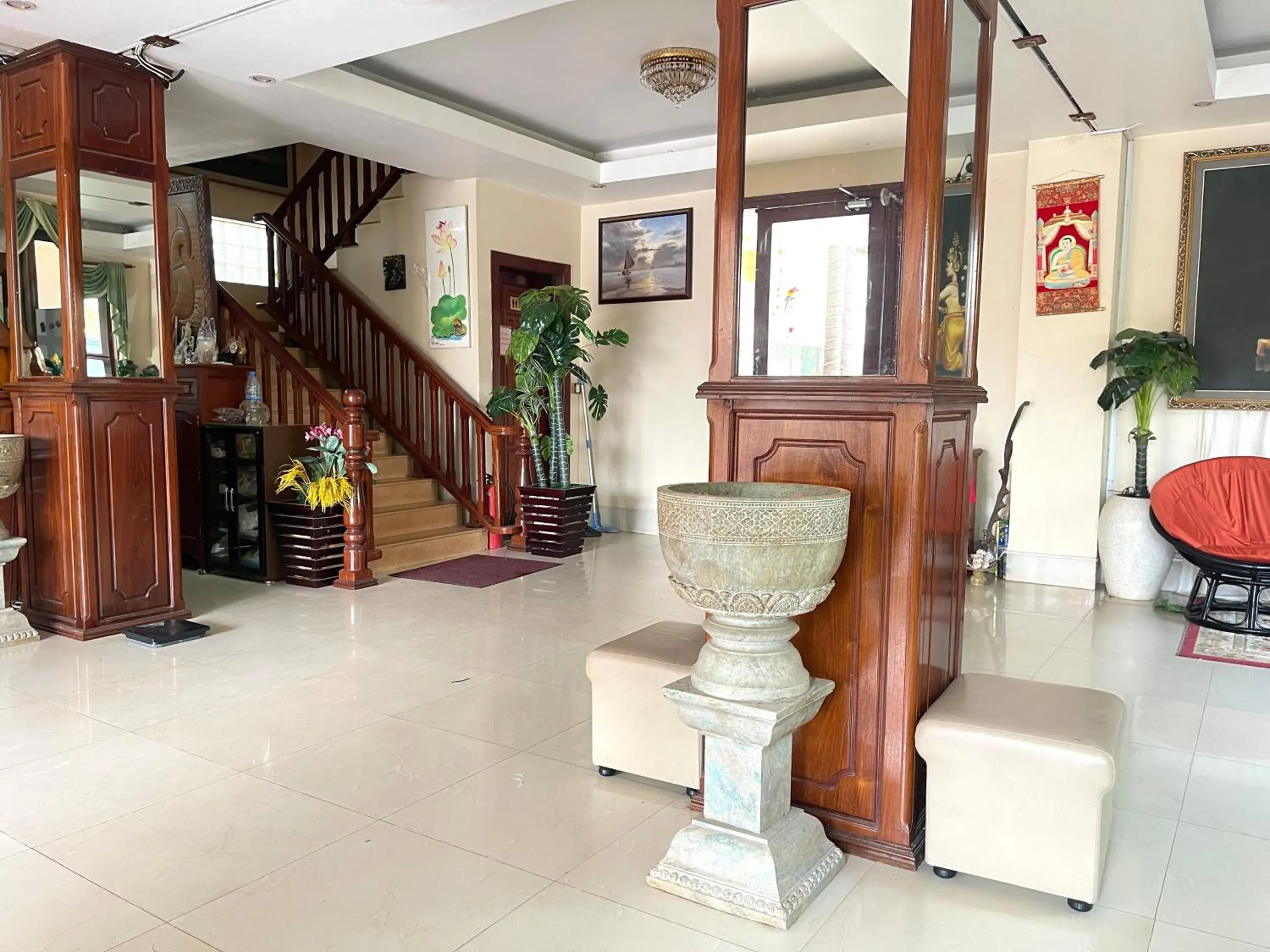Lobby or reception in Siem Reap Riverside Hotel Lobby or reception in Siem Reap Riverside Hotel