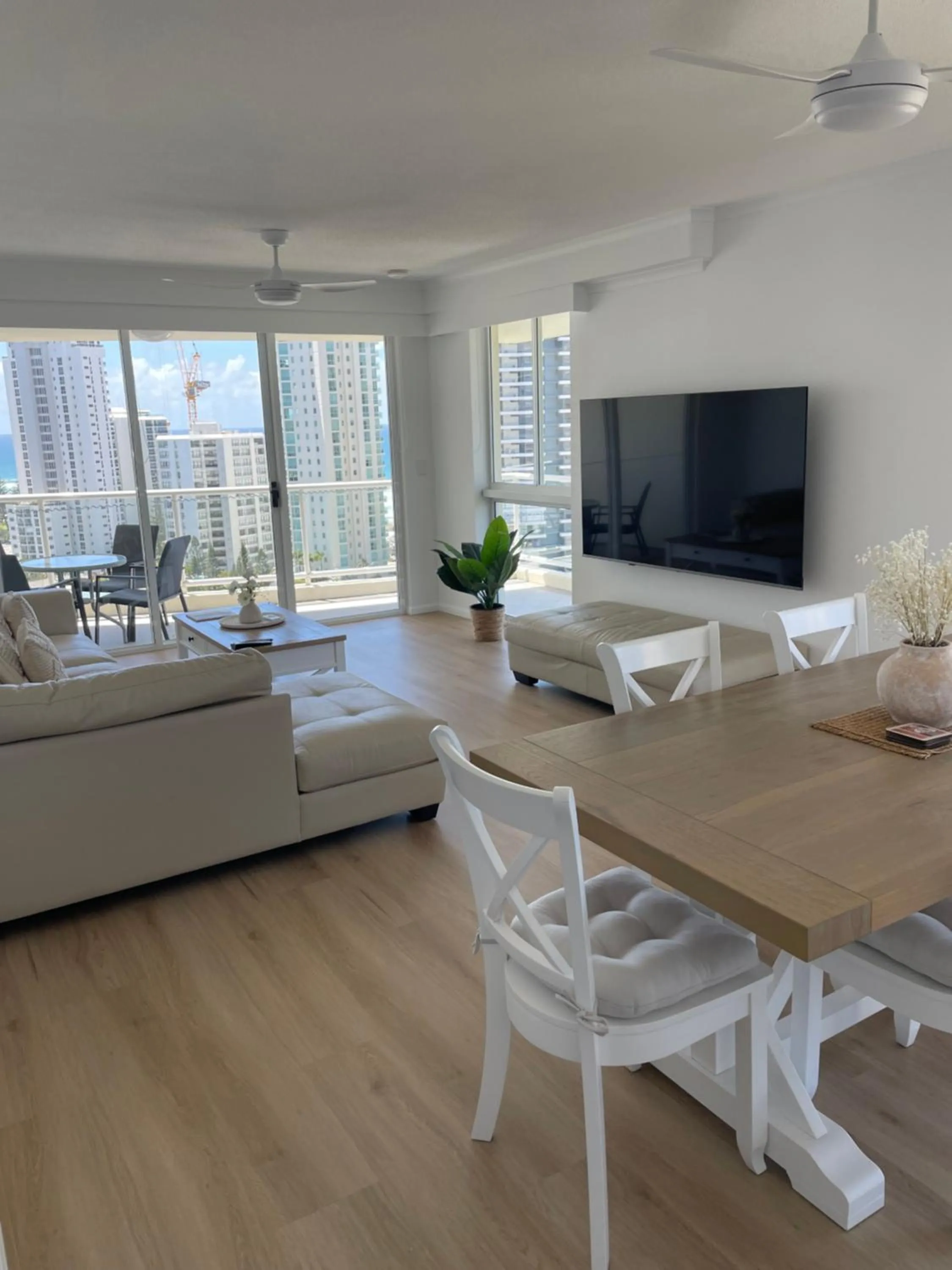 Living room in The Crest Apartments - Main Beach
