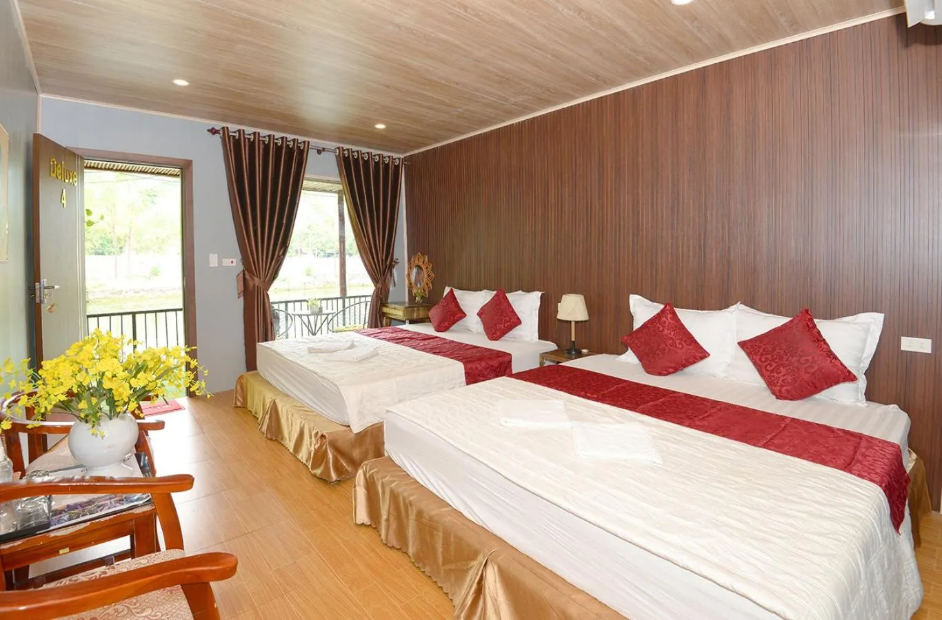 Bed in Tam Coc Garden Homestay