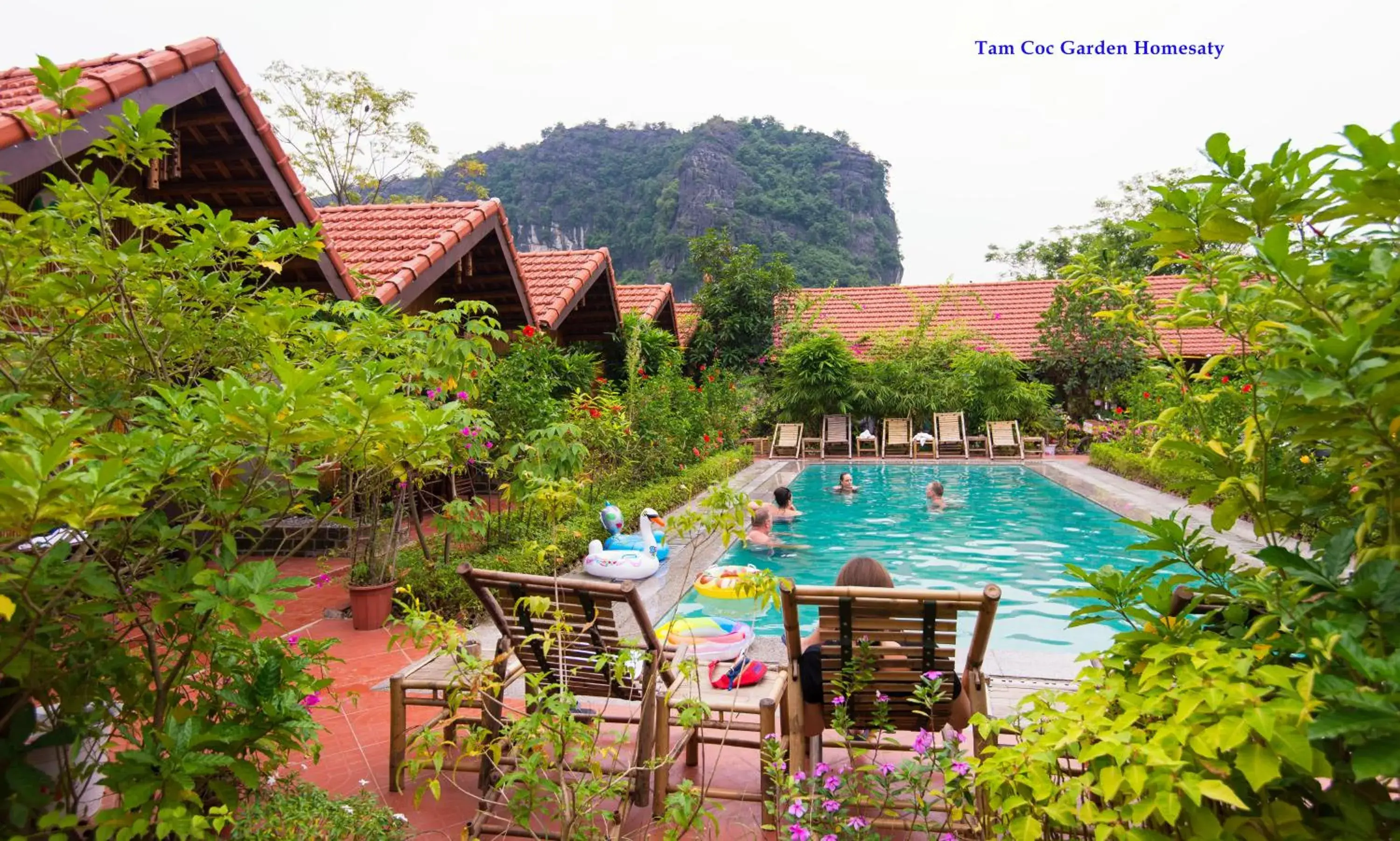 Swimming pool in Tam Coc Garden Homestay Swimming pool in Tam Coc Garden Homestay