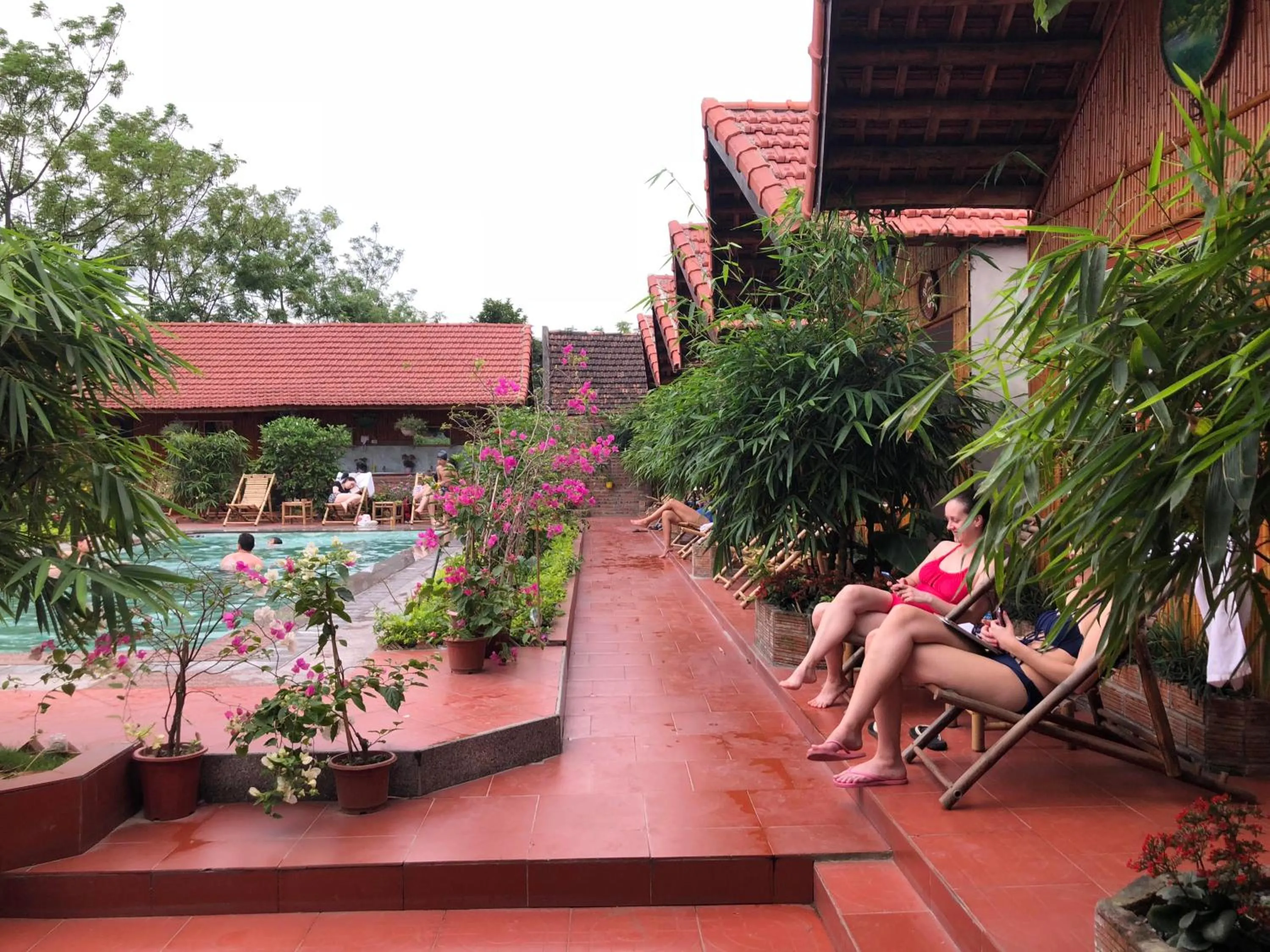 Balcony/Terrace in Tam Coc Garden Homestay