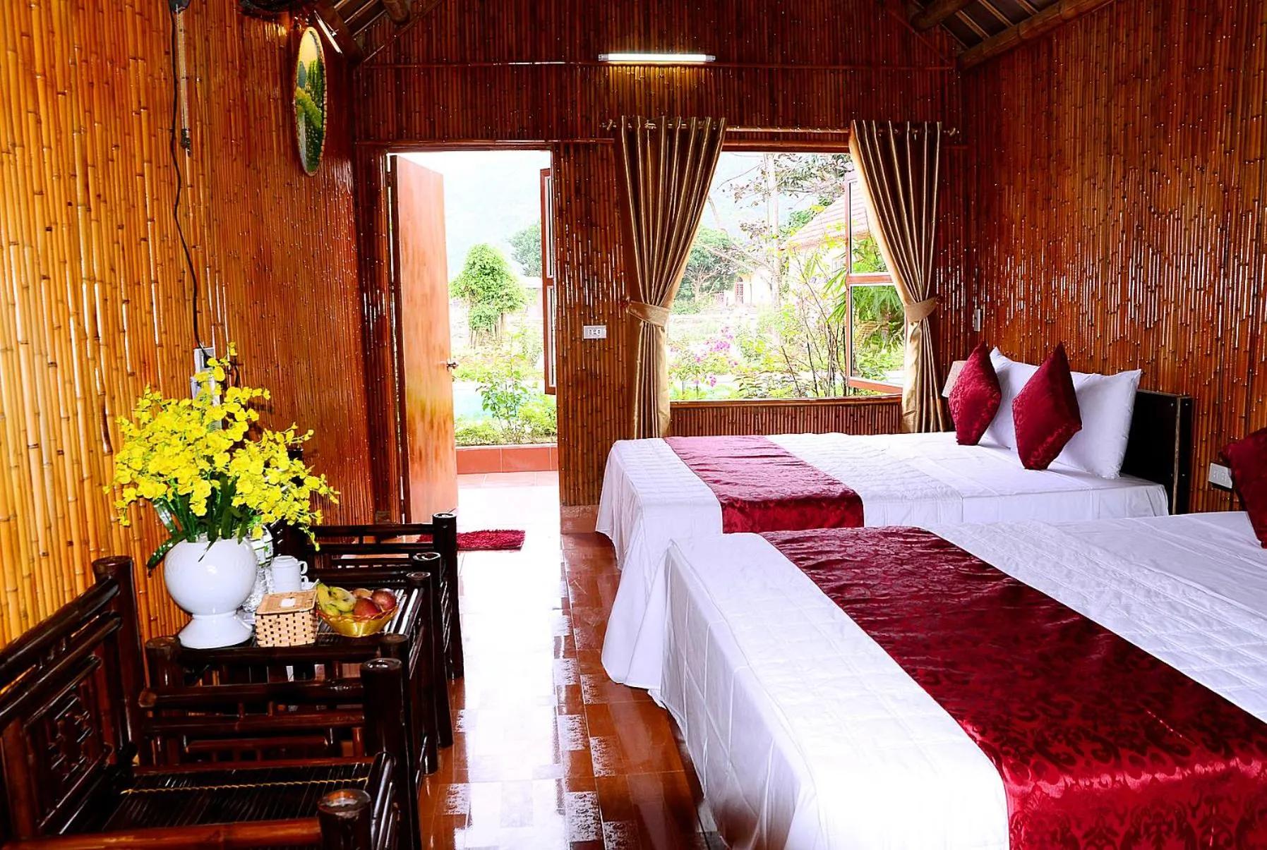 Bed in Tam Coc Garden Homestay