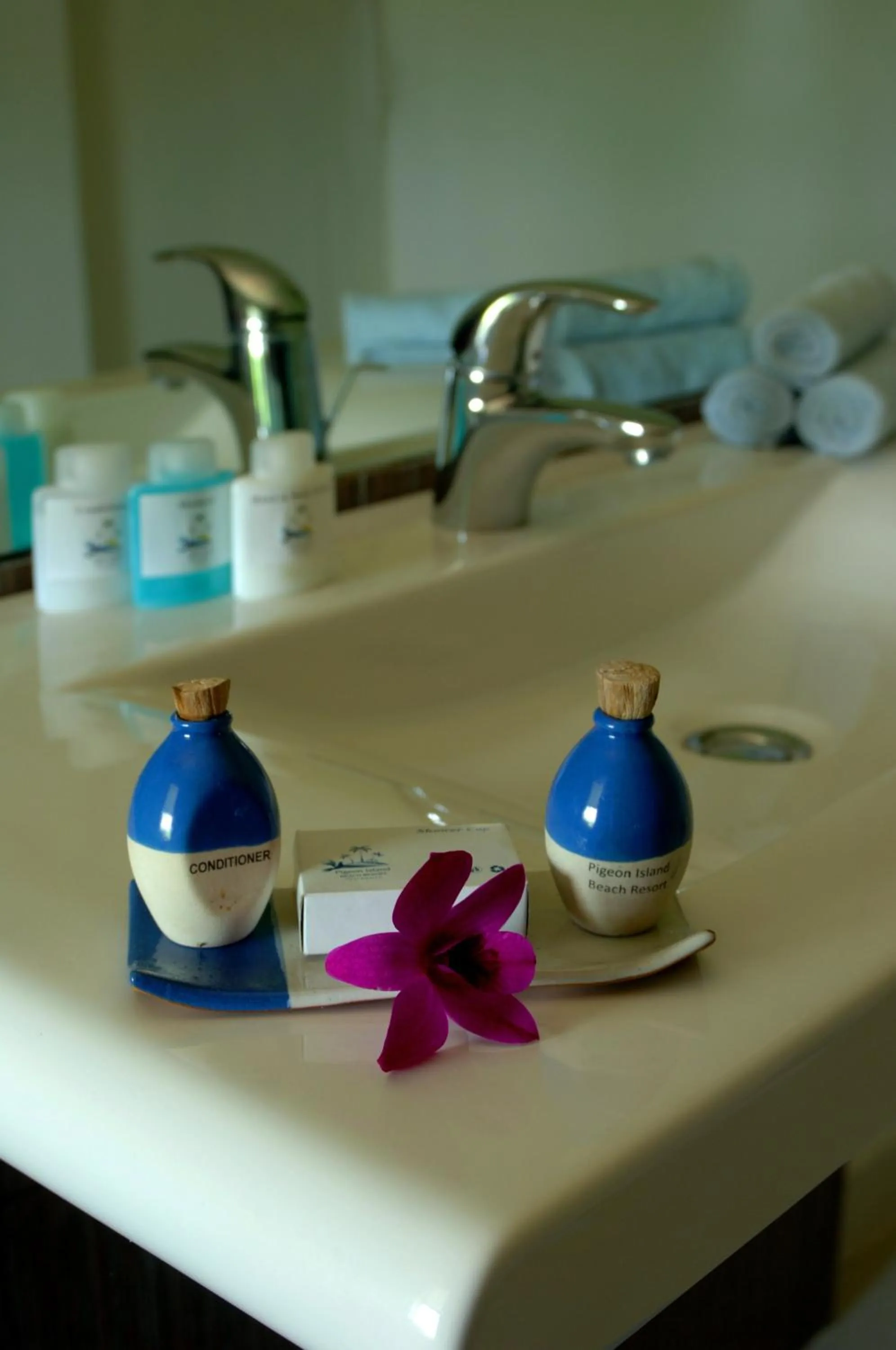 Bathroom in Pigeon Island Beach Resort
