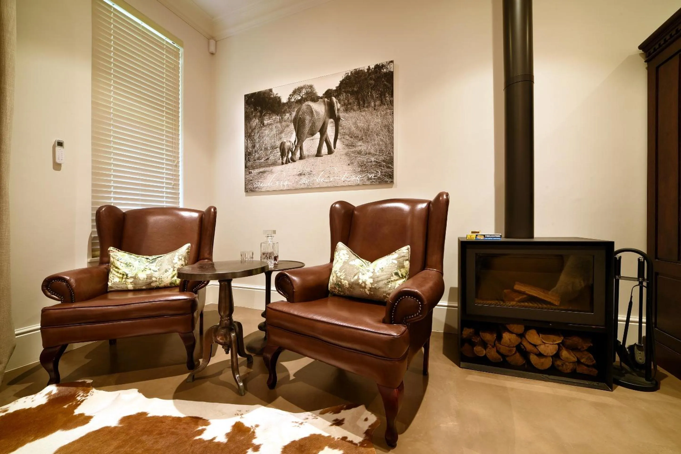 Seating area in Avondrood Guest House by The Oyster Collection