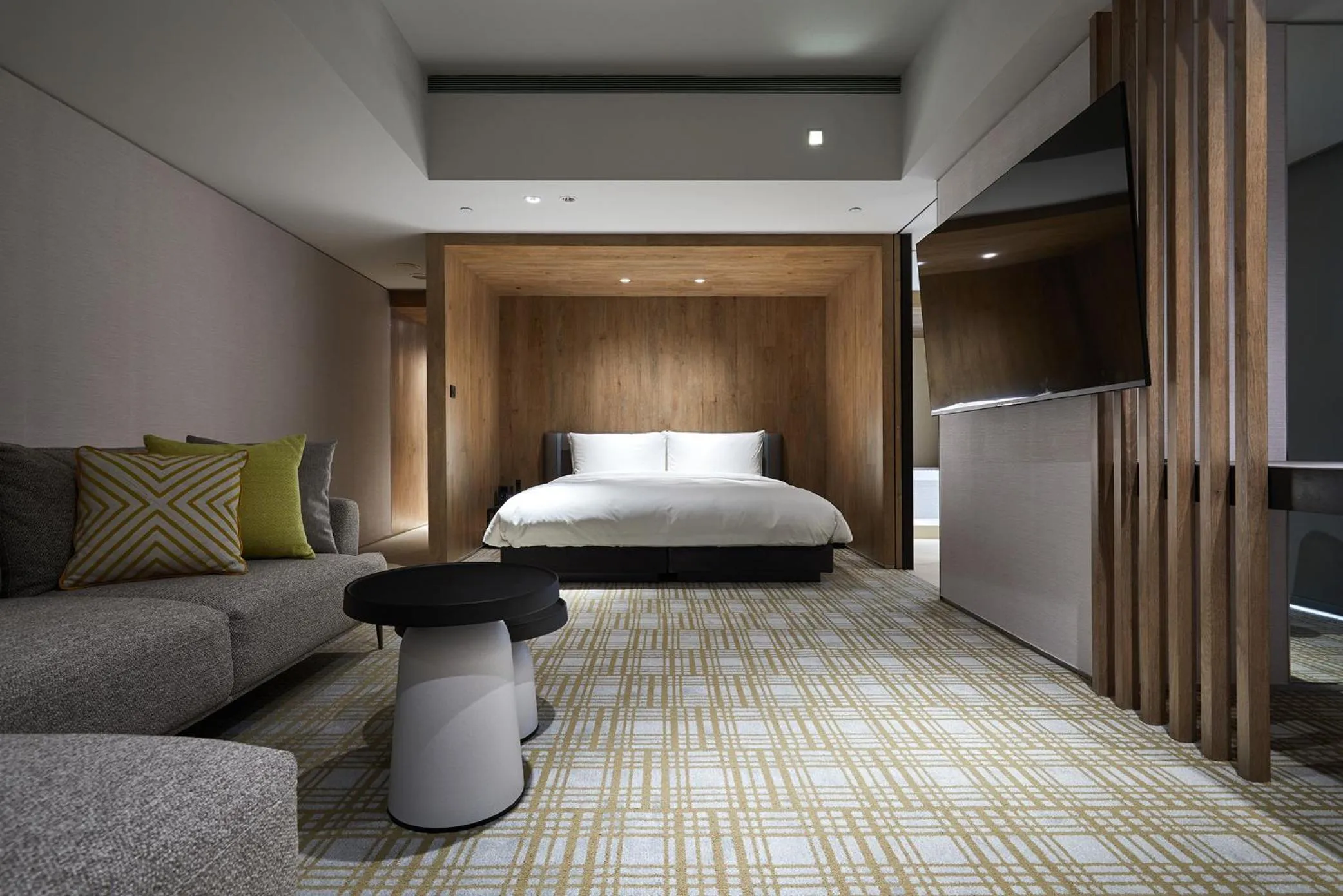 Photo of the whole room, Bed in K Hotel Taipei Nanjing