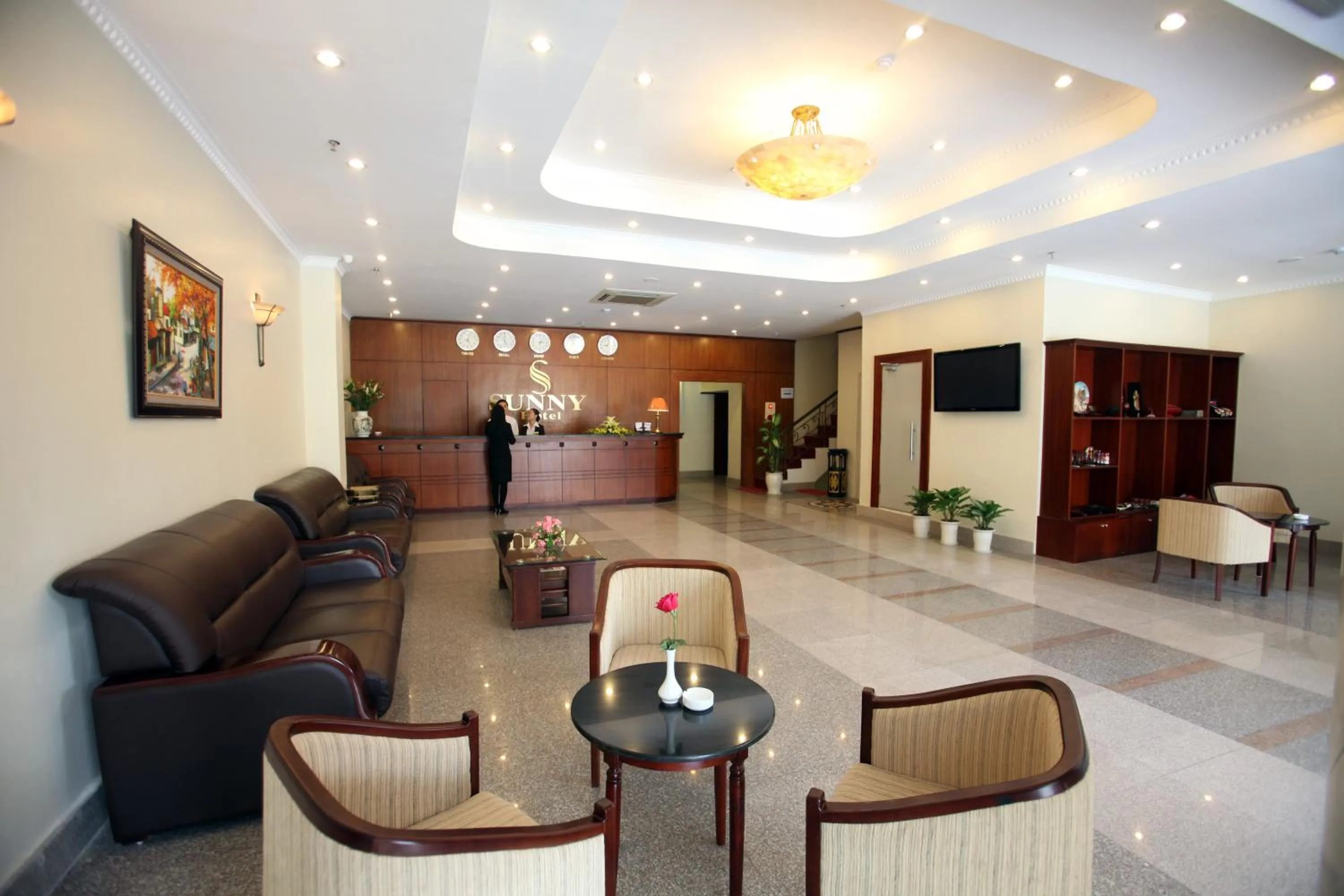 Lobby or reception in Sunny 3 Hotel