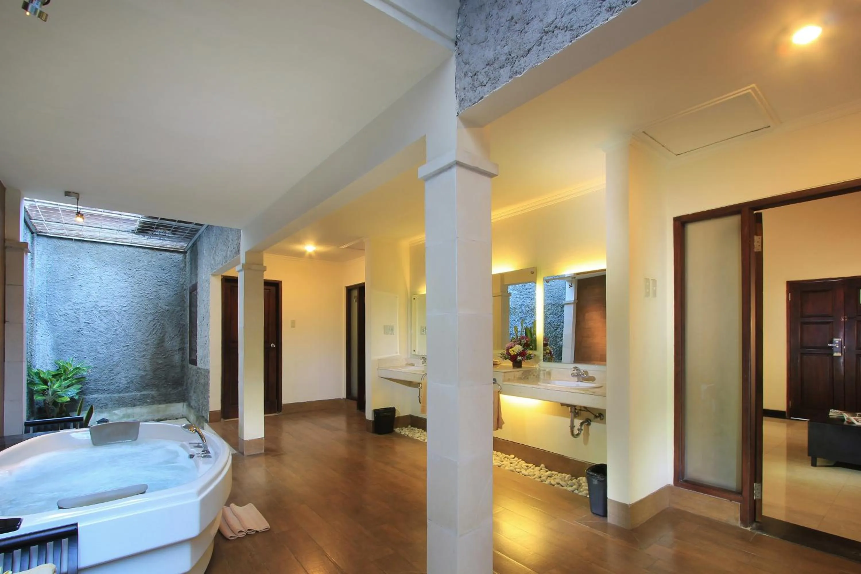 Bed in The Lagoon Bali Pool Hotel and Suites