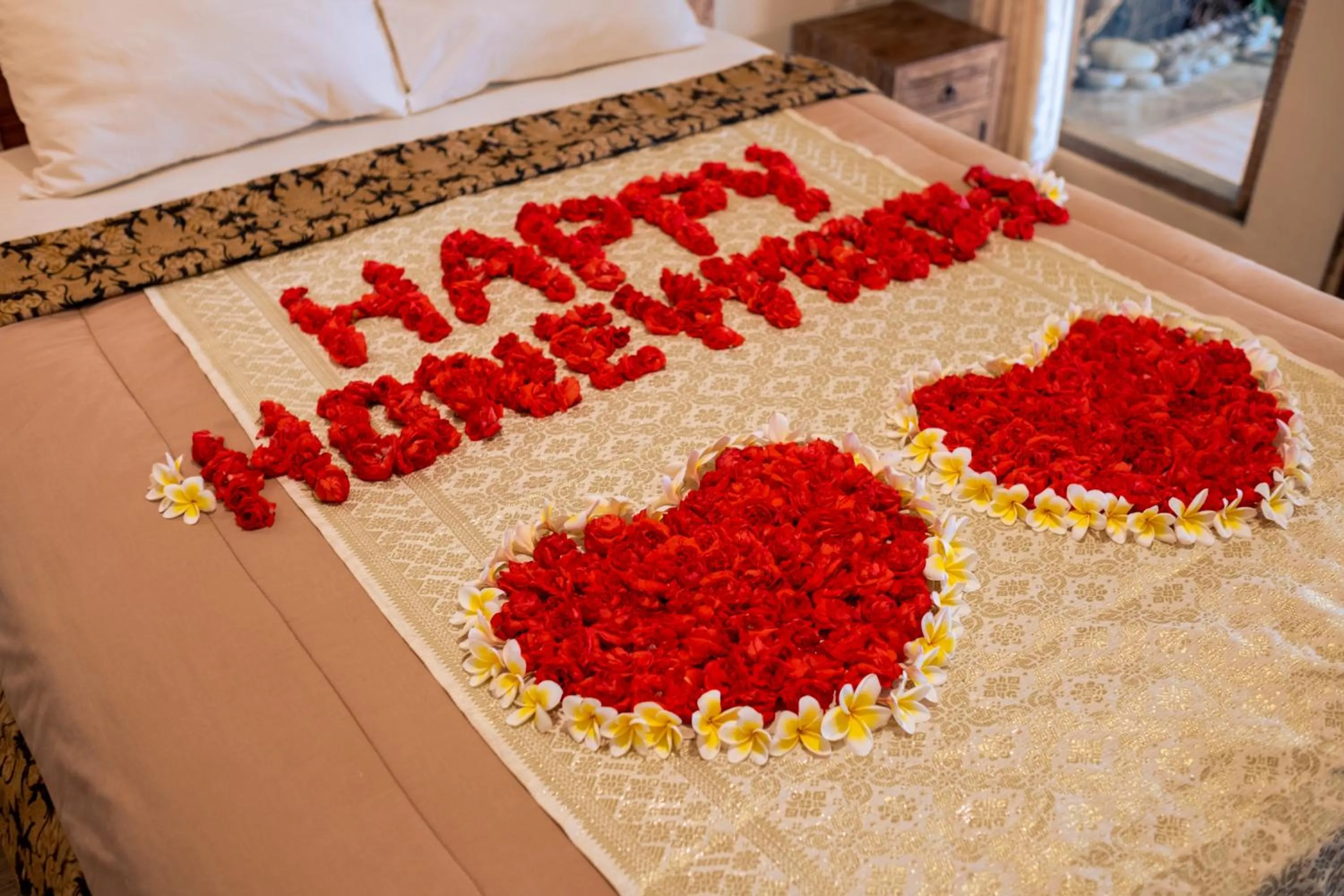 Bed in Uma Shanty Homestay