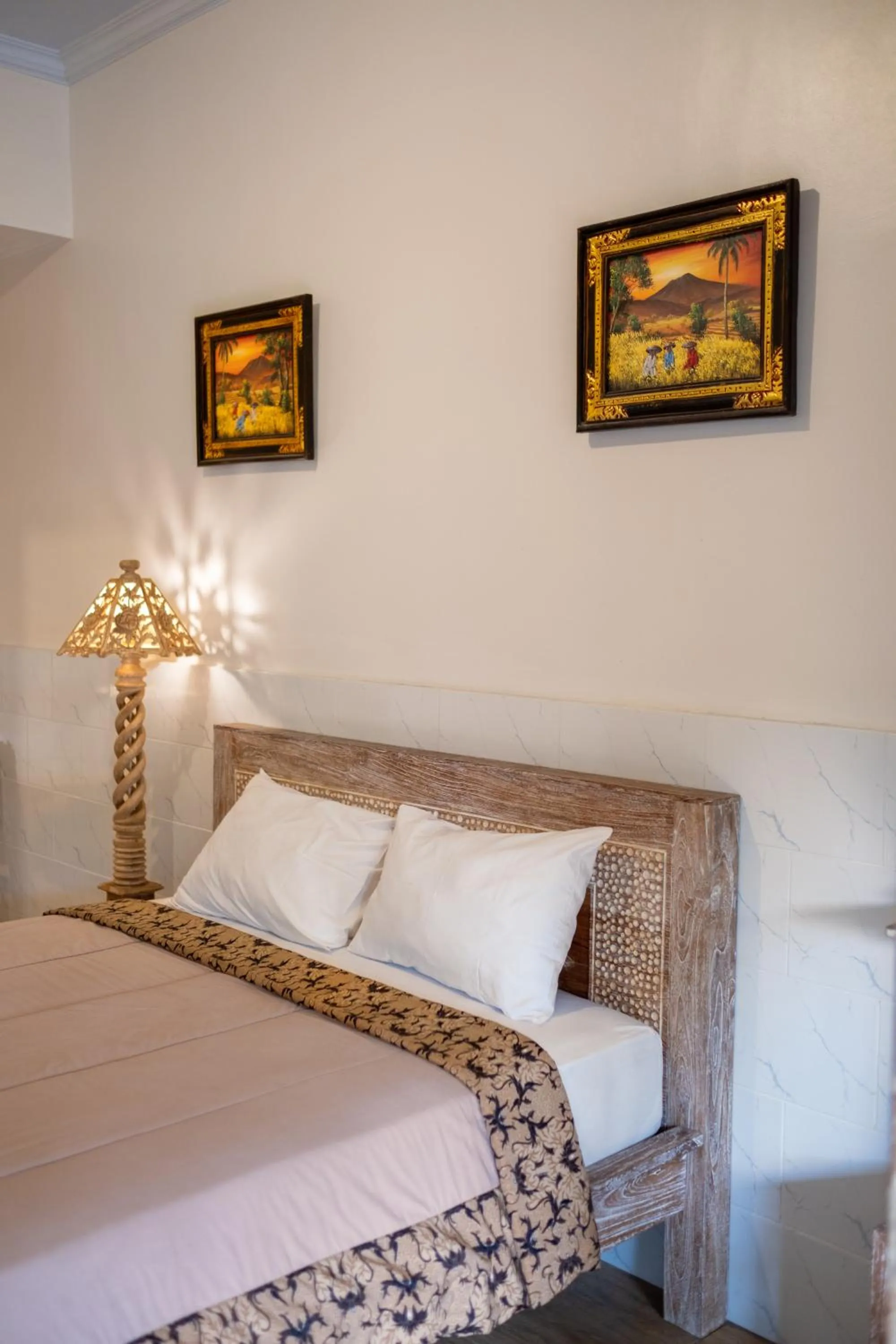 Bed in Uma Shanty Homestay