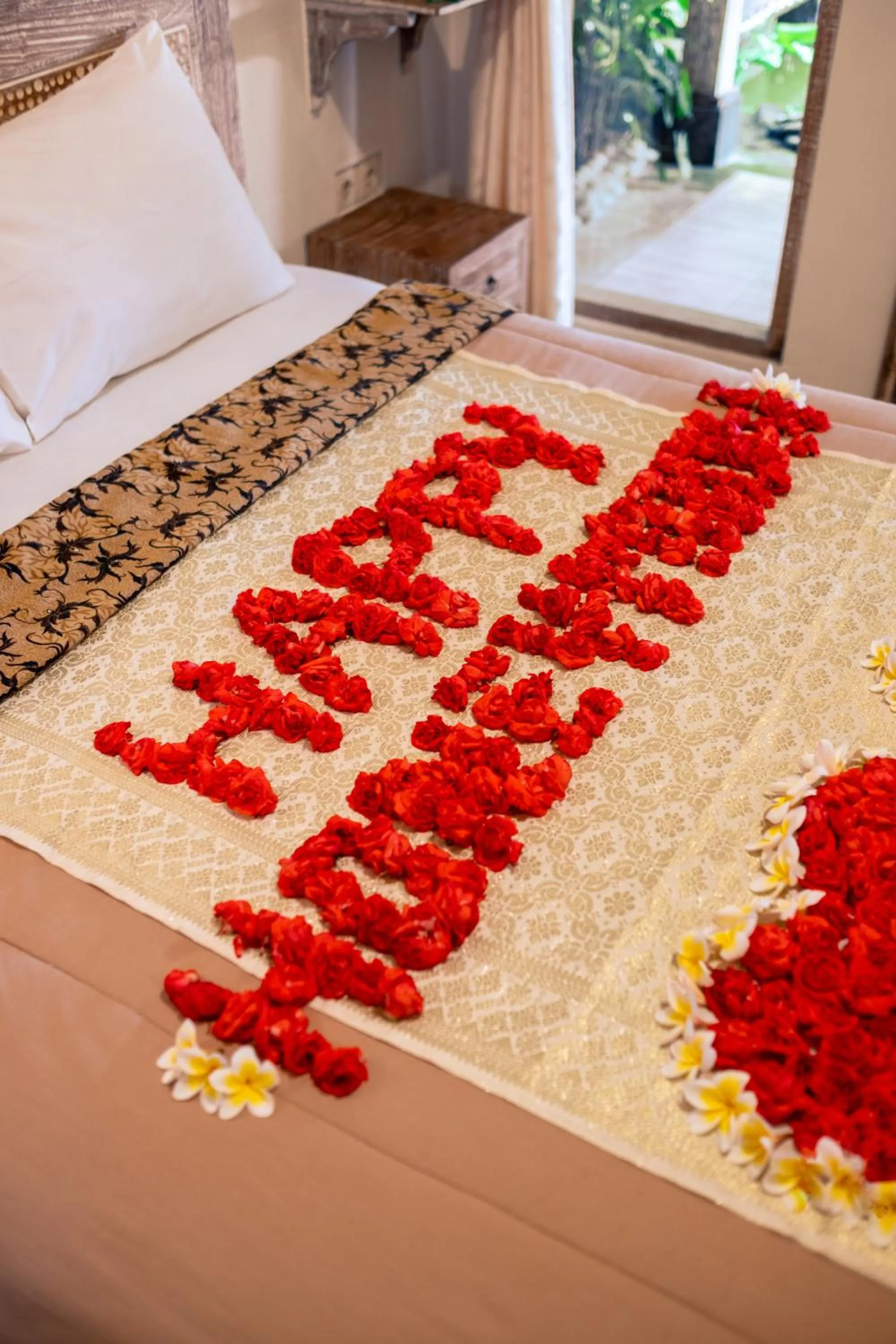 Bed in Uma Shanty Homestay