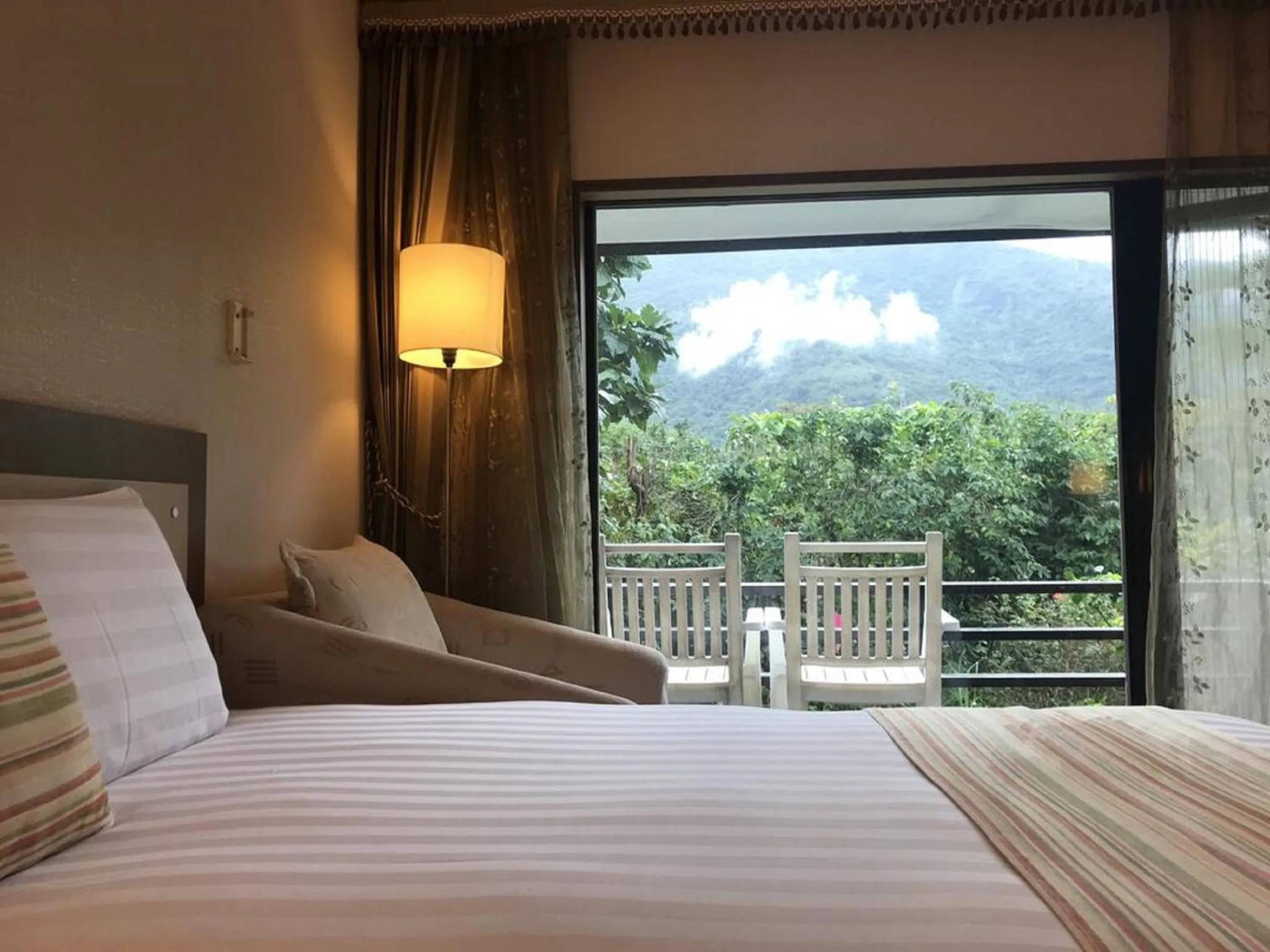 View (from property/room), Bed in 花蓮金澤居民宿樹窩民宿御安居民宿寵物友善