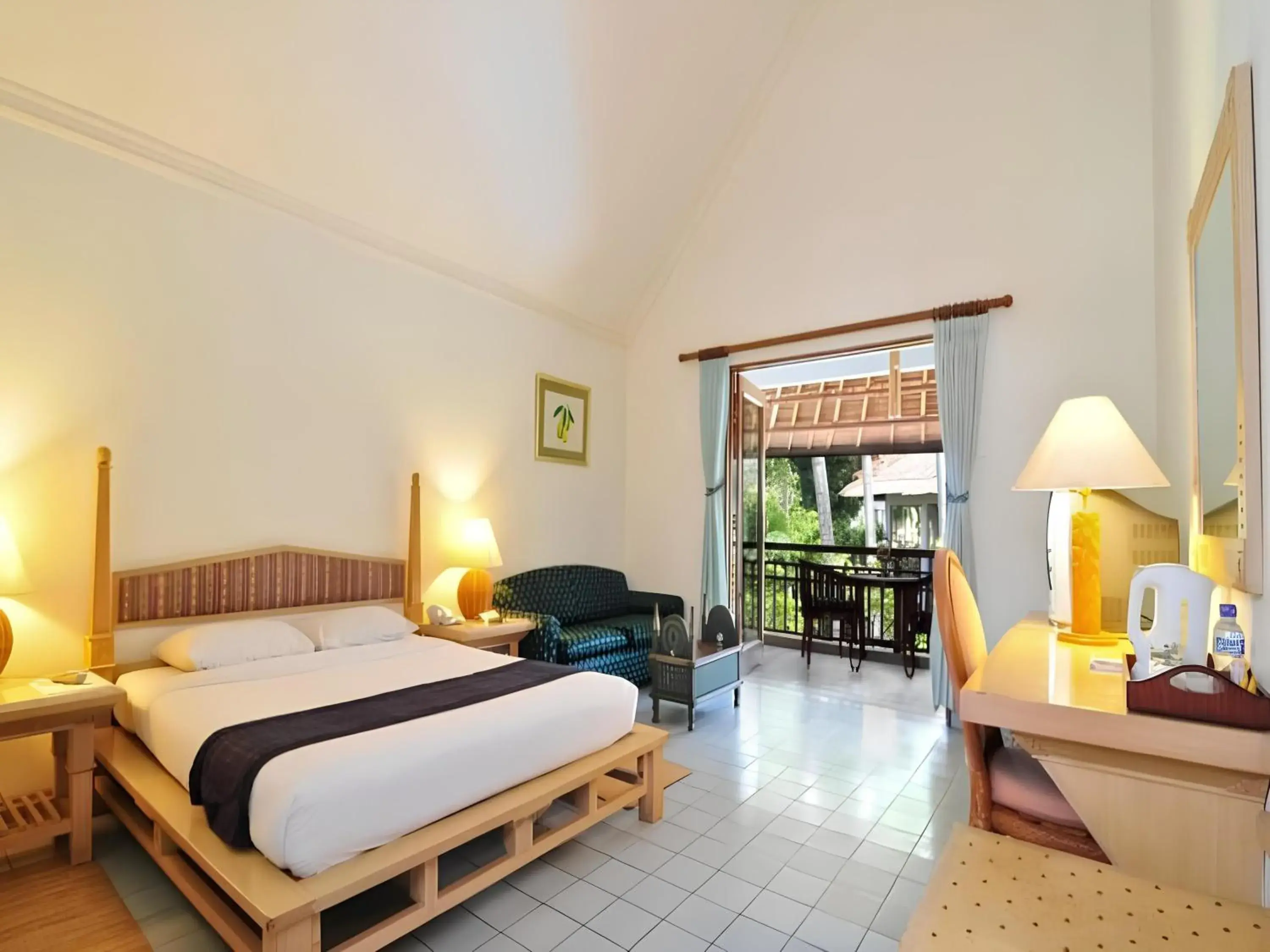 Balcony/Terrace, Bed in Sativa Sanur Cottages Balcony/Terrace, Bed in Sativa Sanur Cottages
