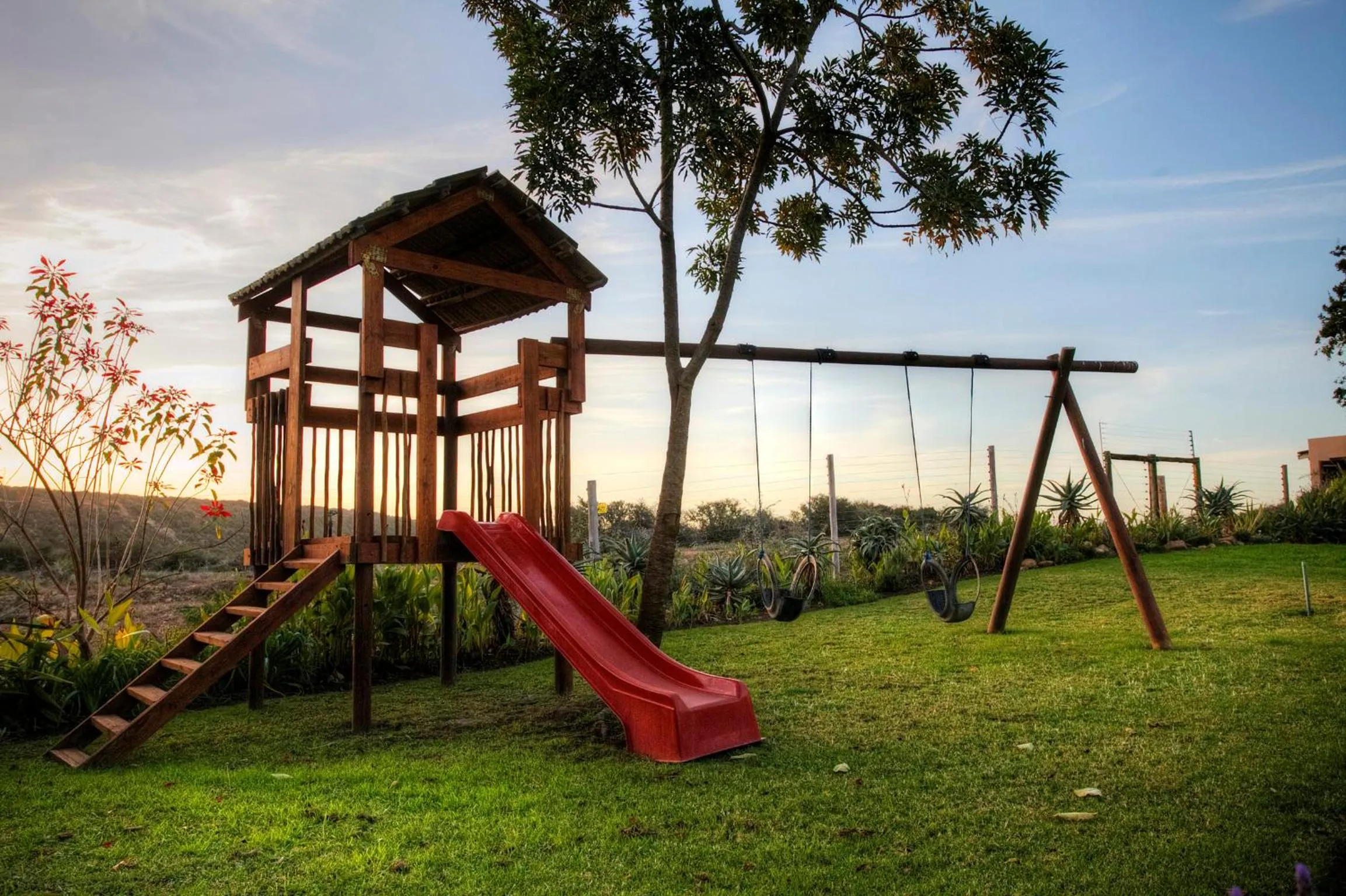Children play ground in De Old Drift Guest Farm