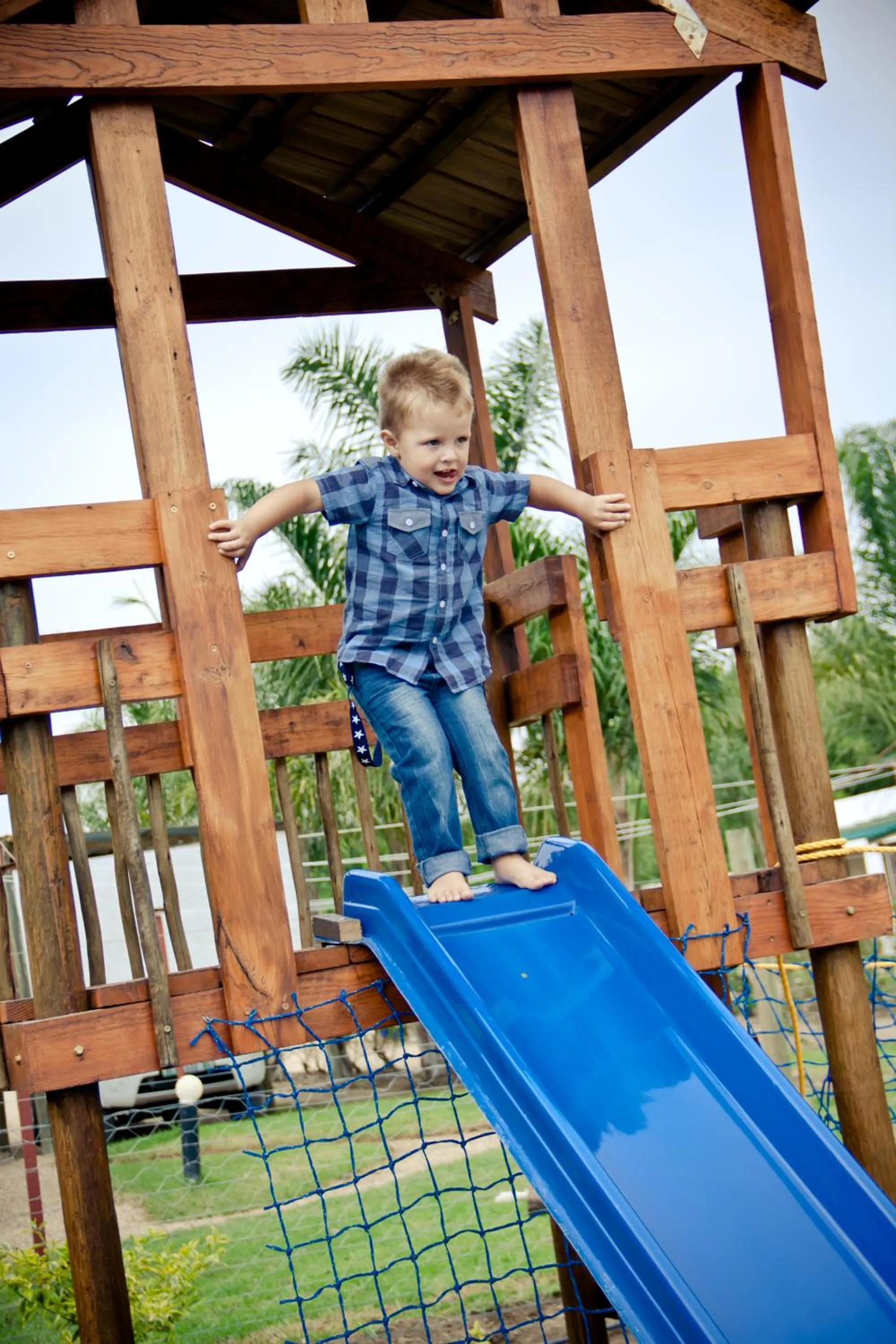 Children play ground in De Old Drift Guest Farm