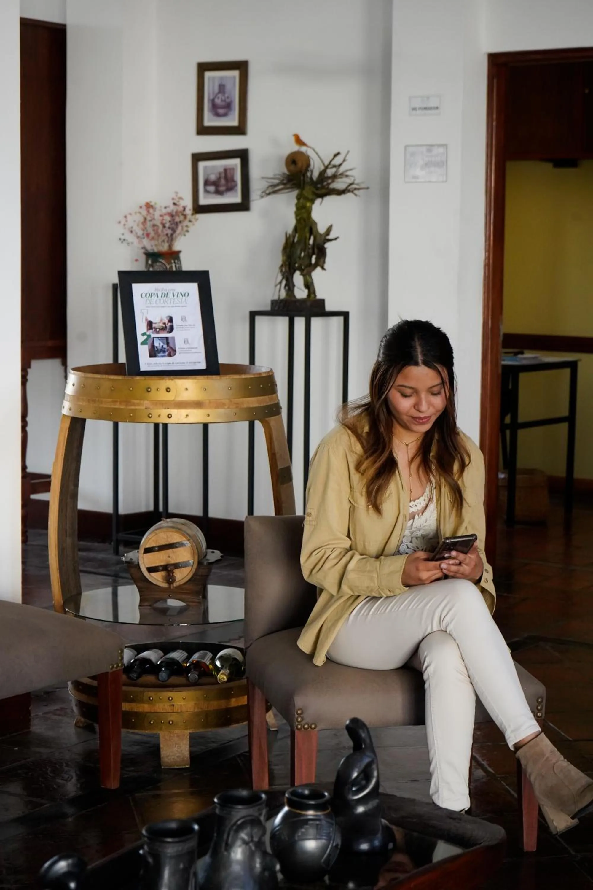 Living room in Hotel Los Sauces