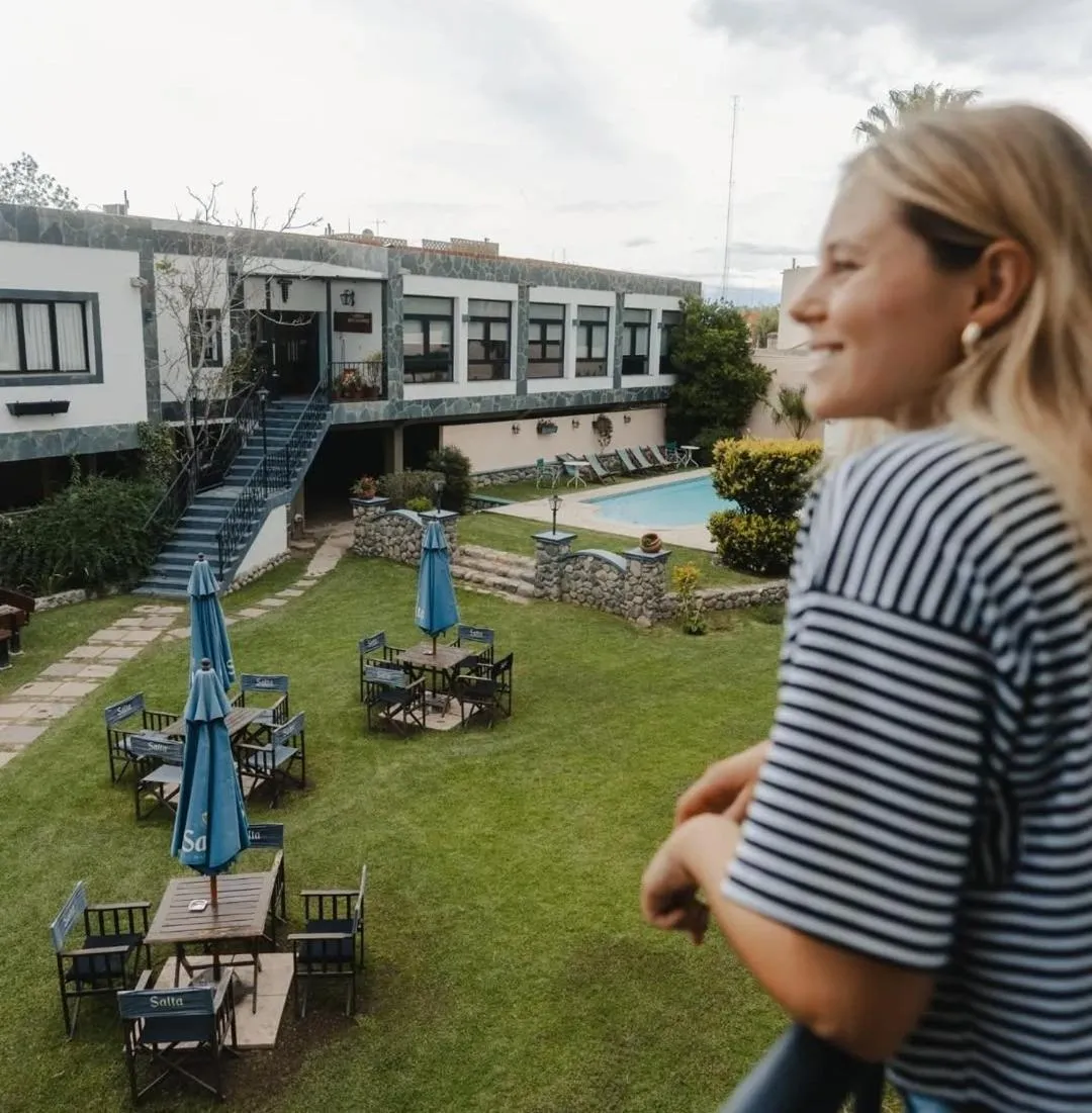 Garden view in Hotel Los Sauces