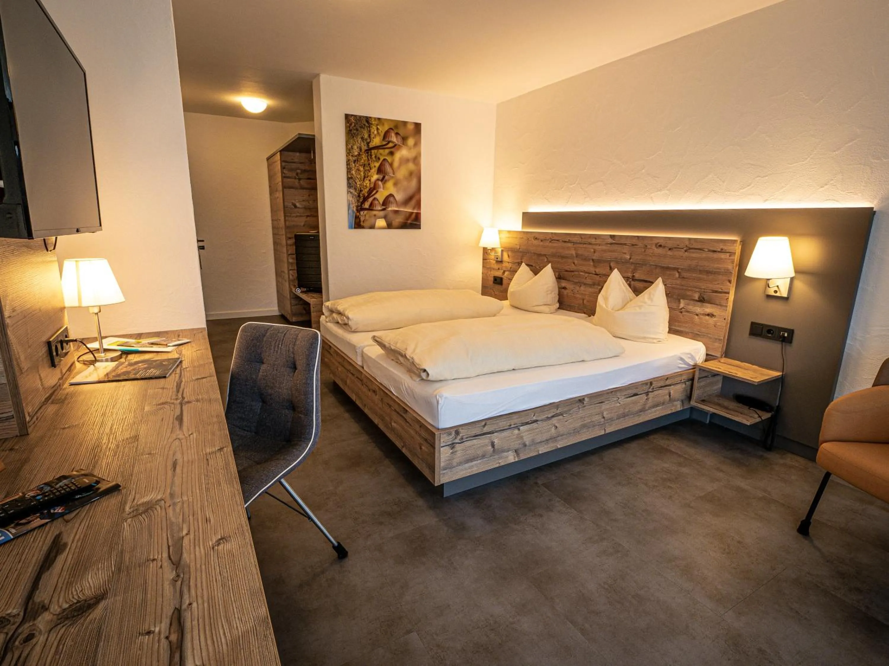 Bed in Hotel- Restaurant Zum Schwan
