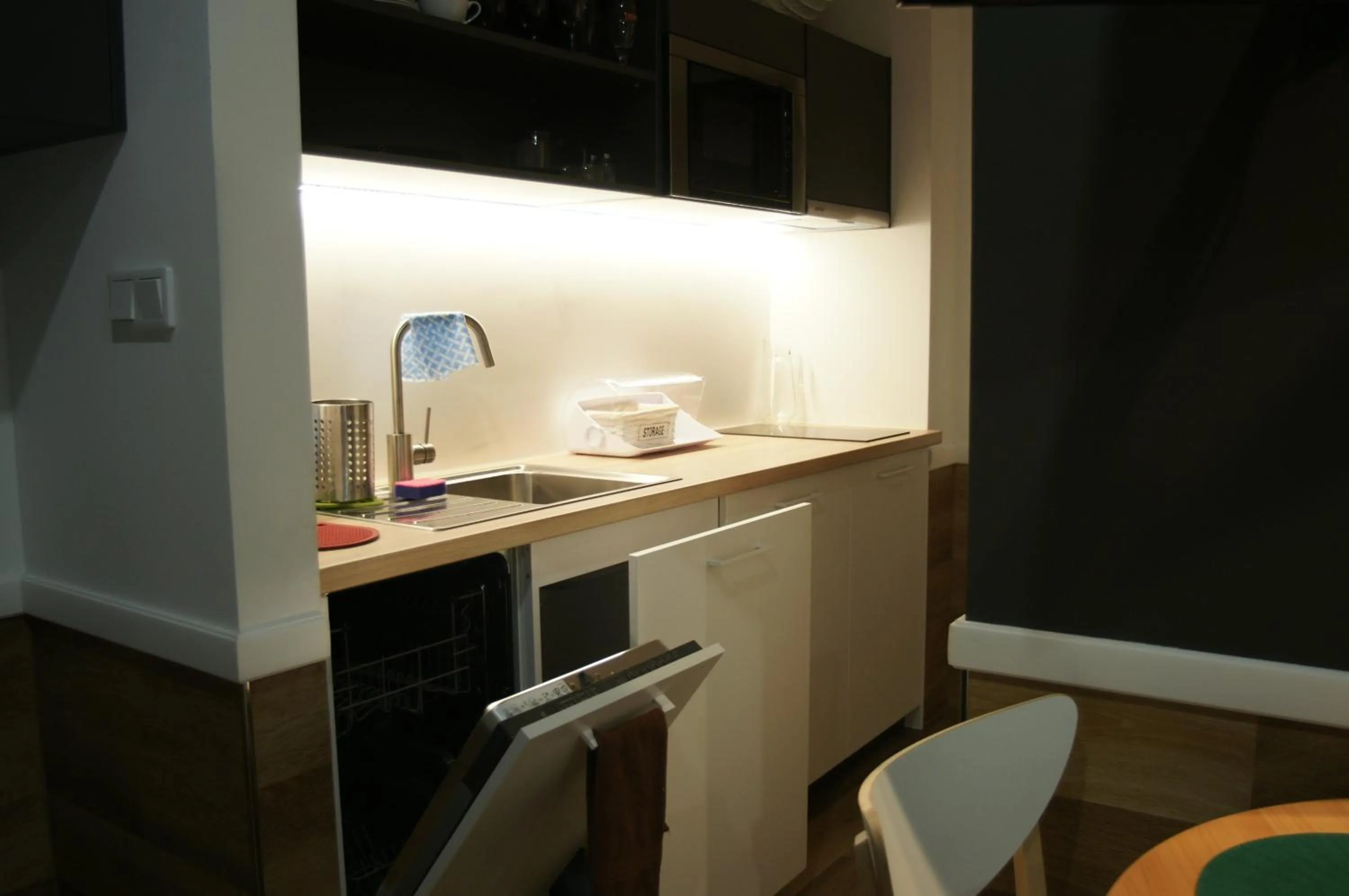 Kitchen or kitchenette in Q Apartamenty