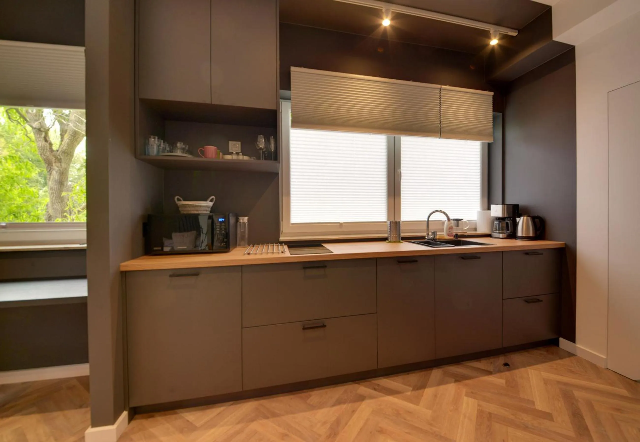 Coffee/tea facilities in Q Apartamenty