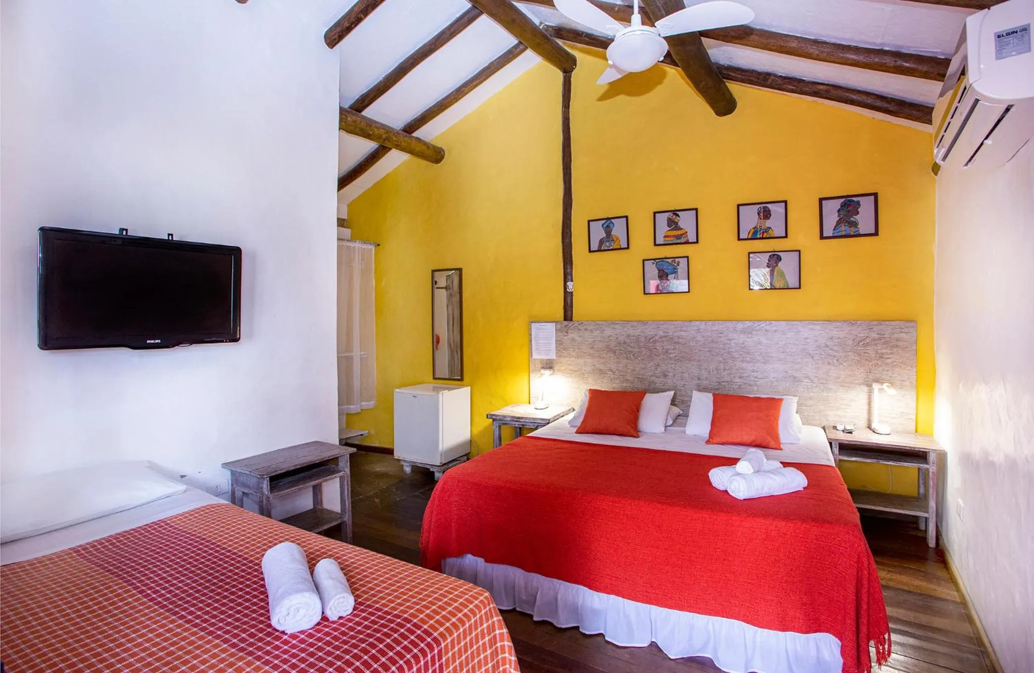 Bed in Pousada Recanto da Villa