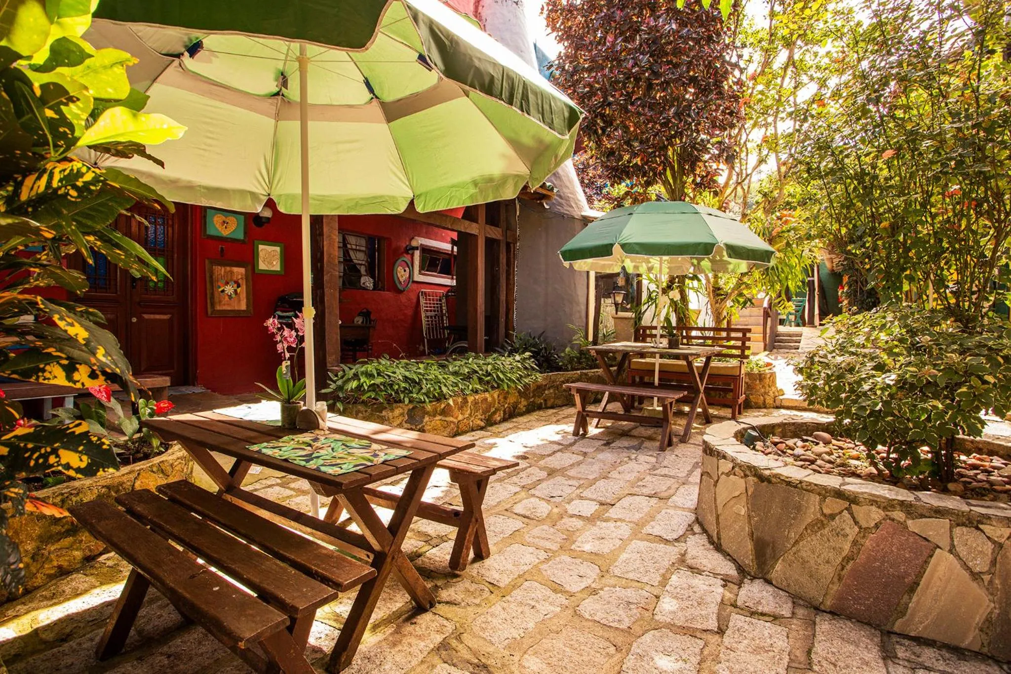 Garden view in Pousada Recanto da Villa