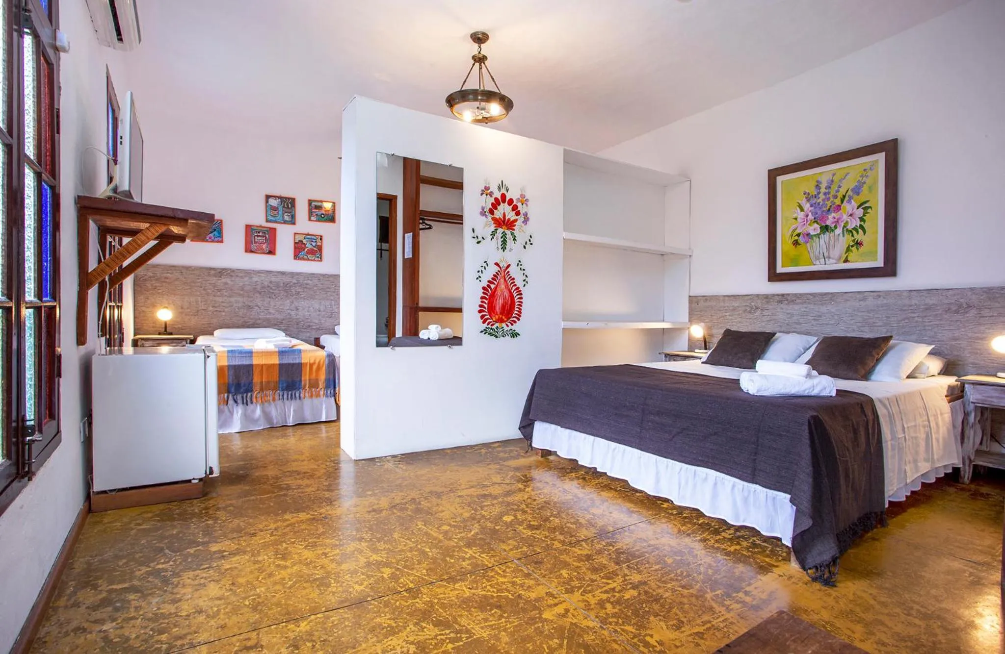 Bed in Pousada Recanto da Villa