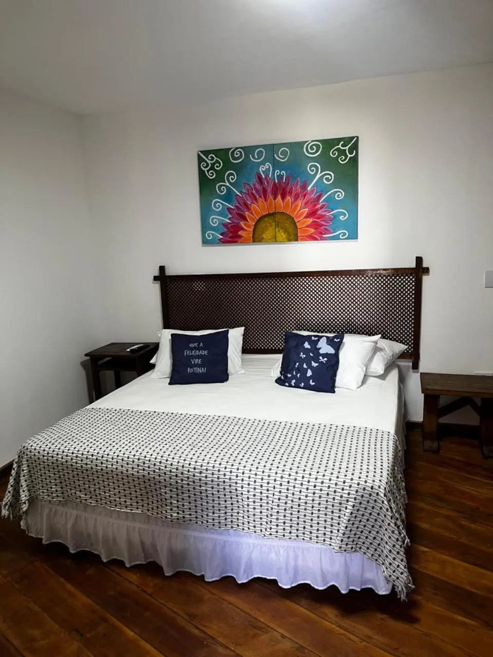 Bed in Pousada Recanto da Villa