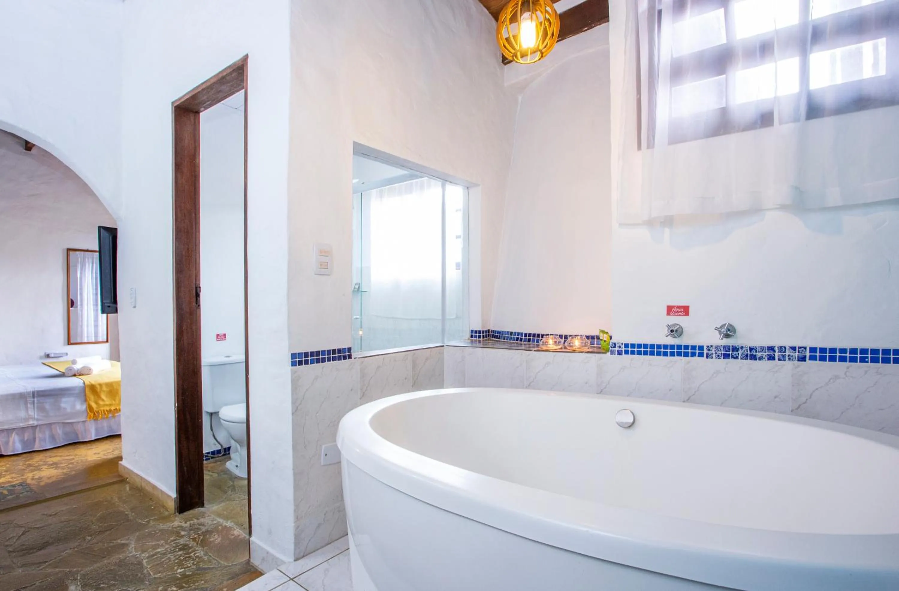 Bed in Pousada Recanto da Villa