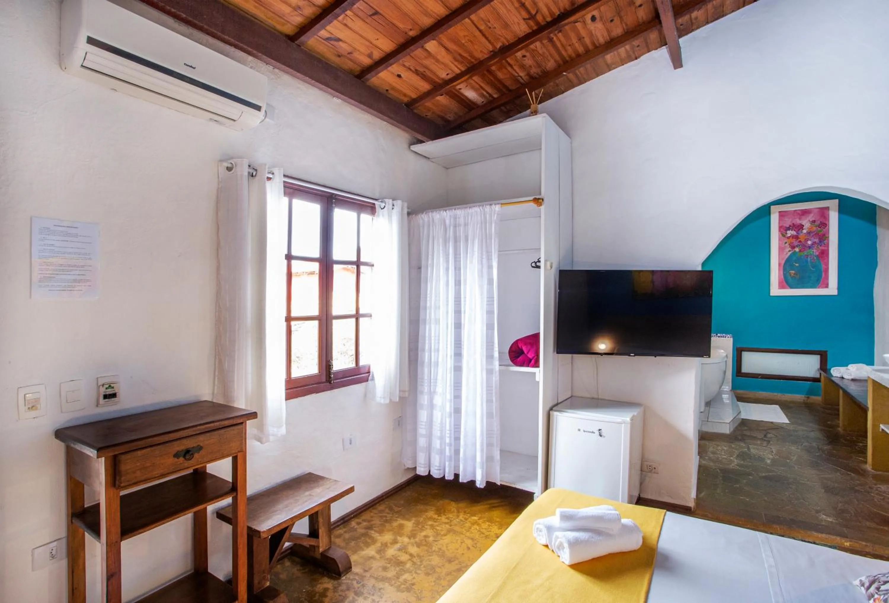 Bed in Pousada Recanto da Villa